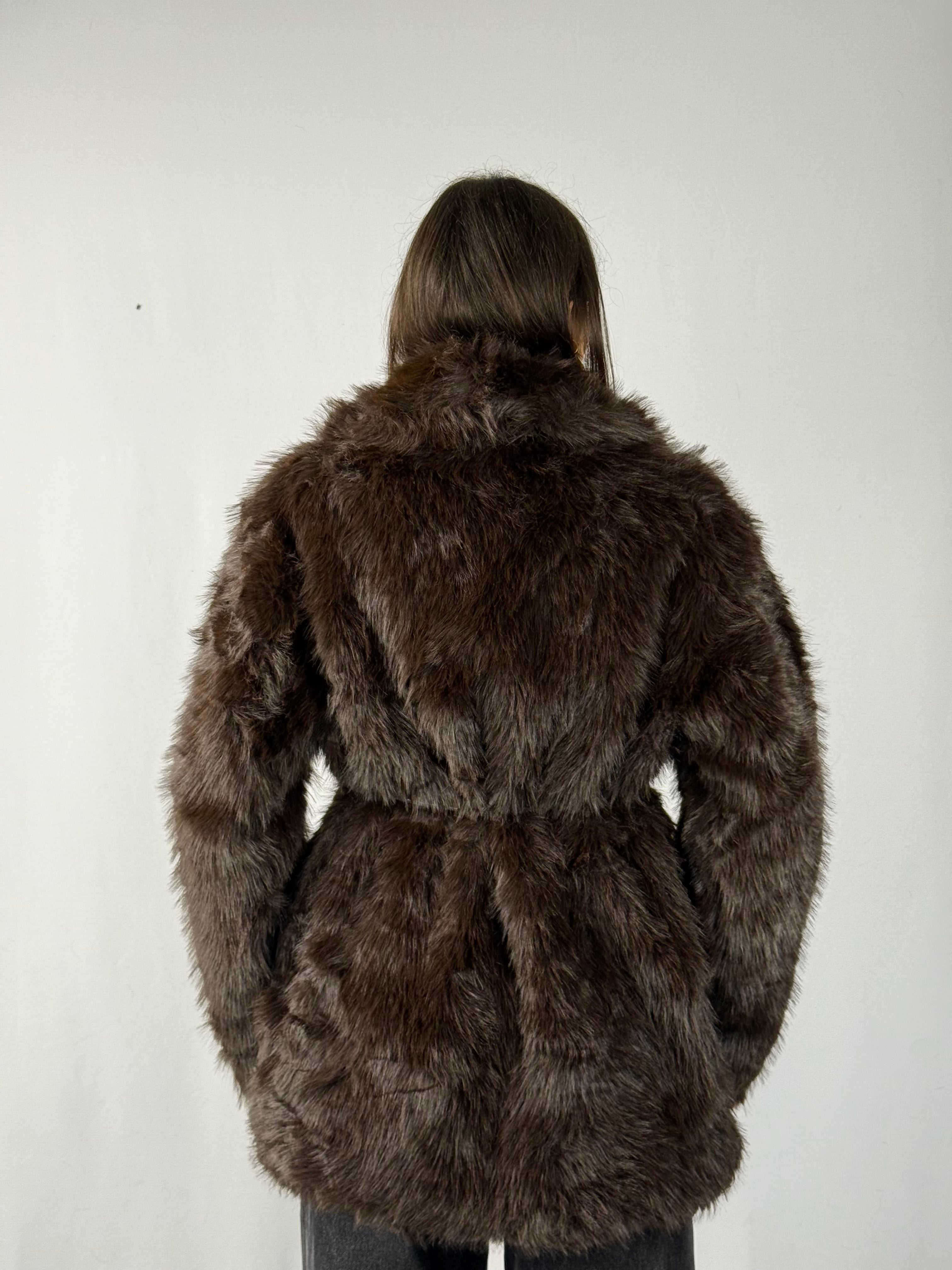 Ecopelliccia marrone