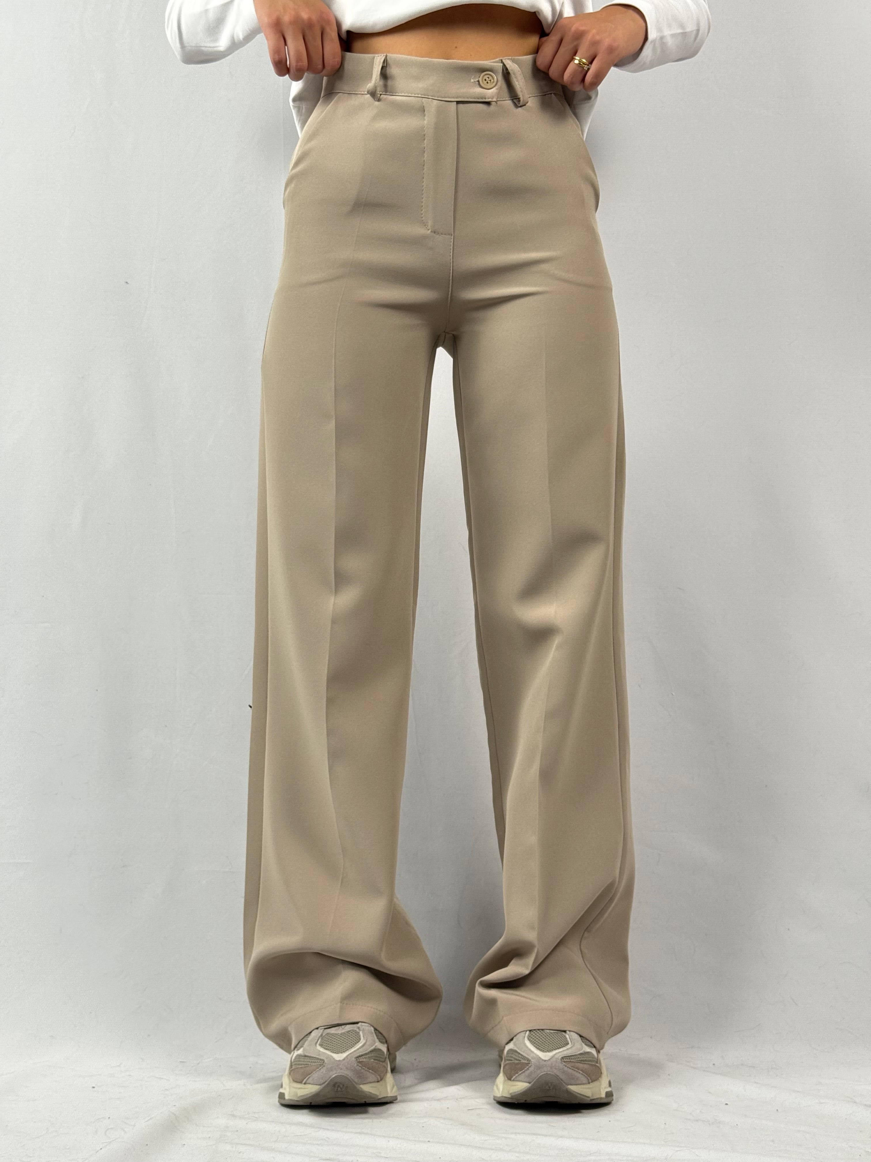 Pantalone elegante beige