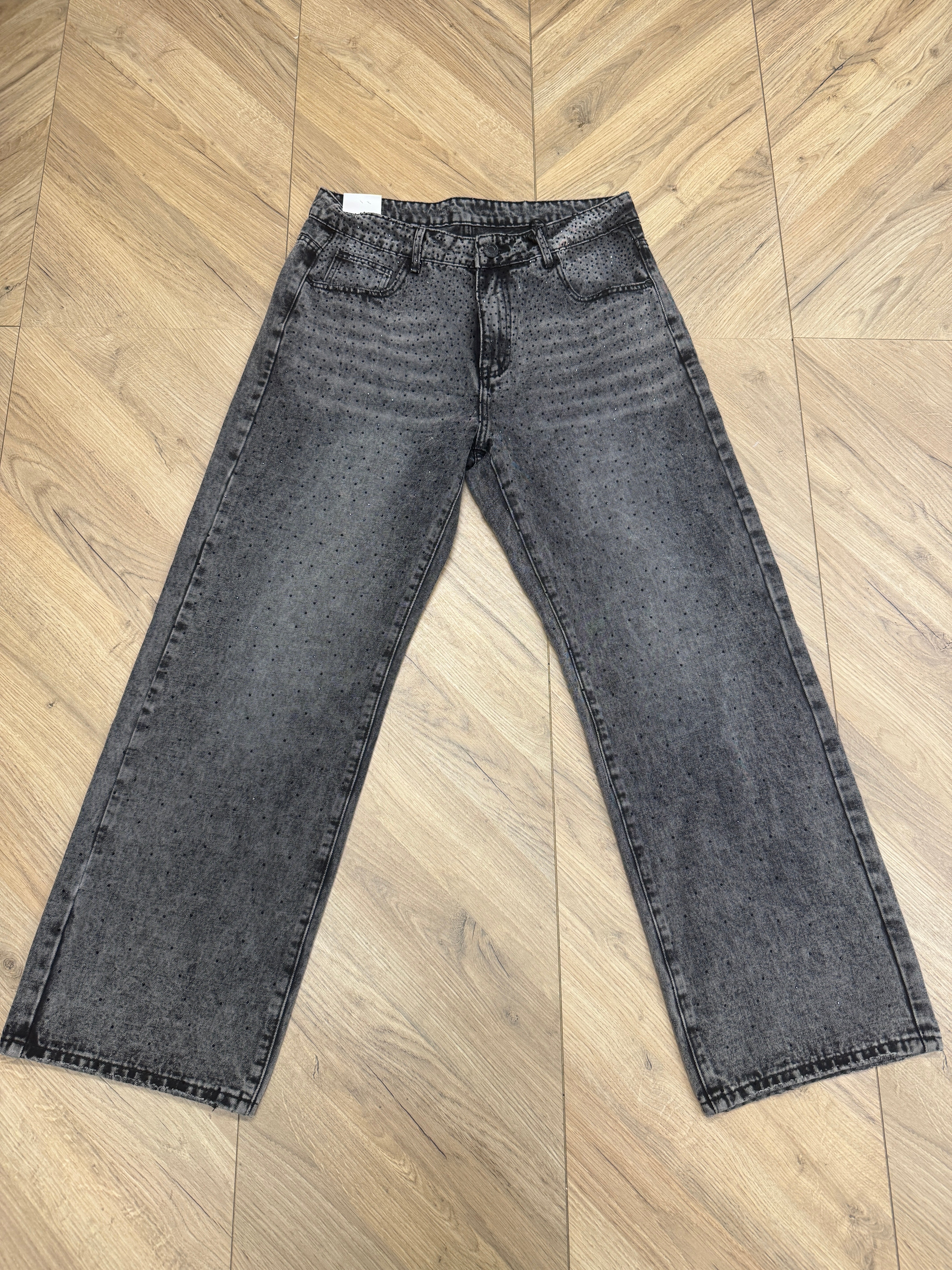 Jeans baggy black diamond