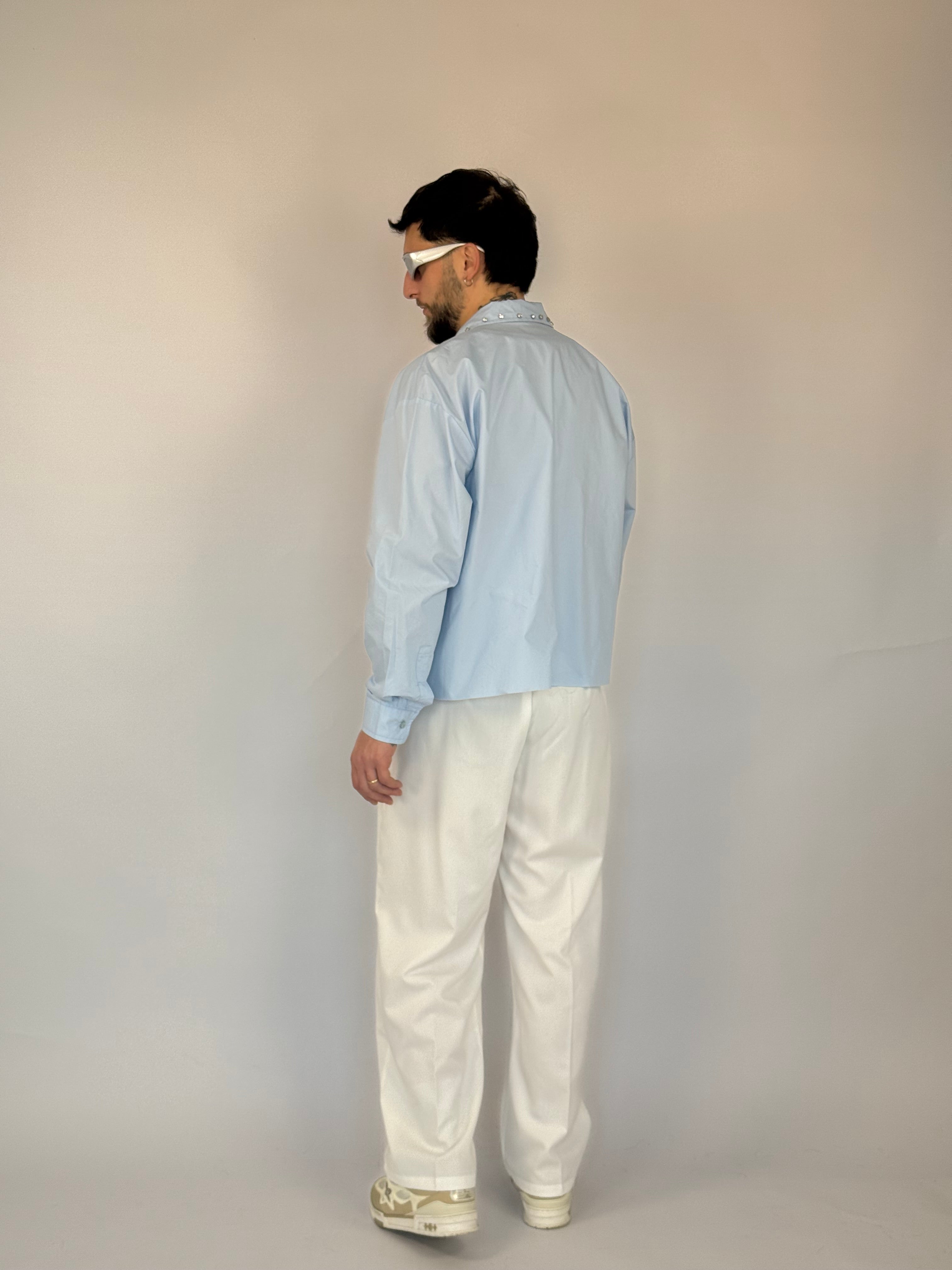 Camicia crop “jewels”