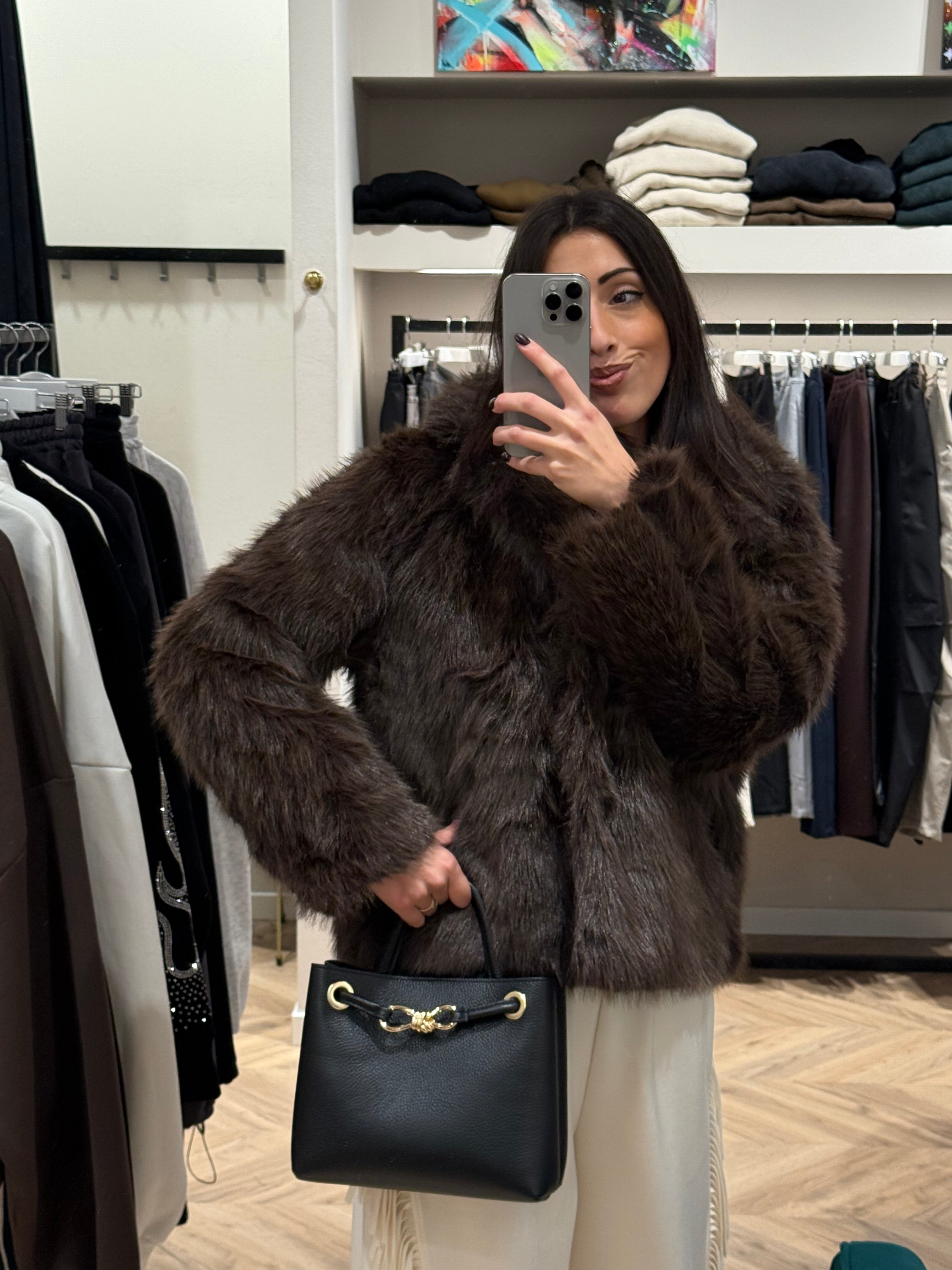 Borsa in vera pelle “3 WAYS”