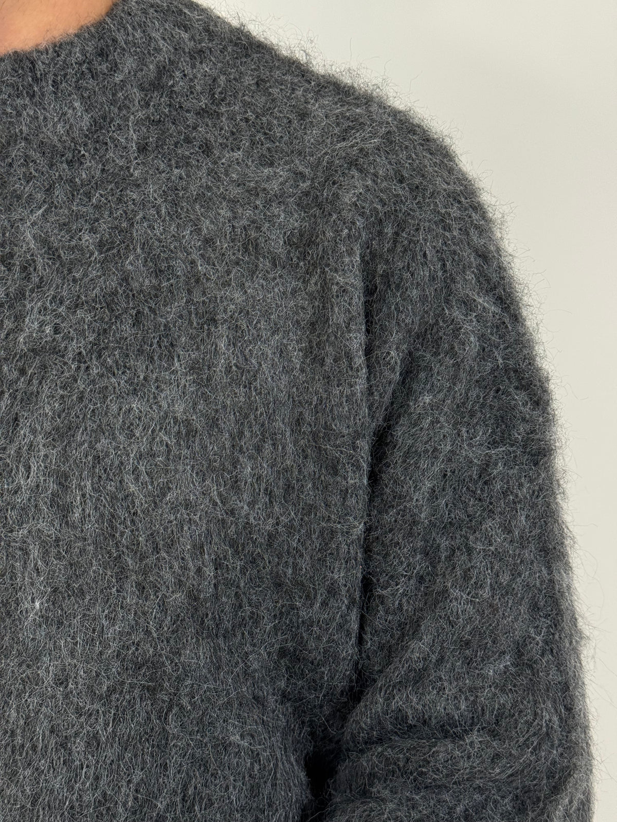 Maglione cropped mohair