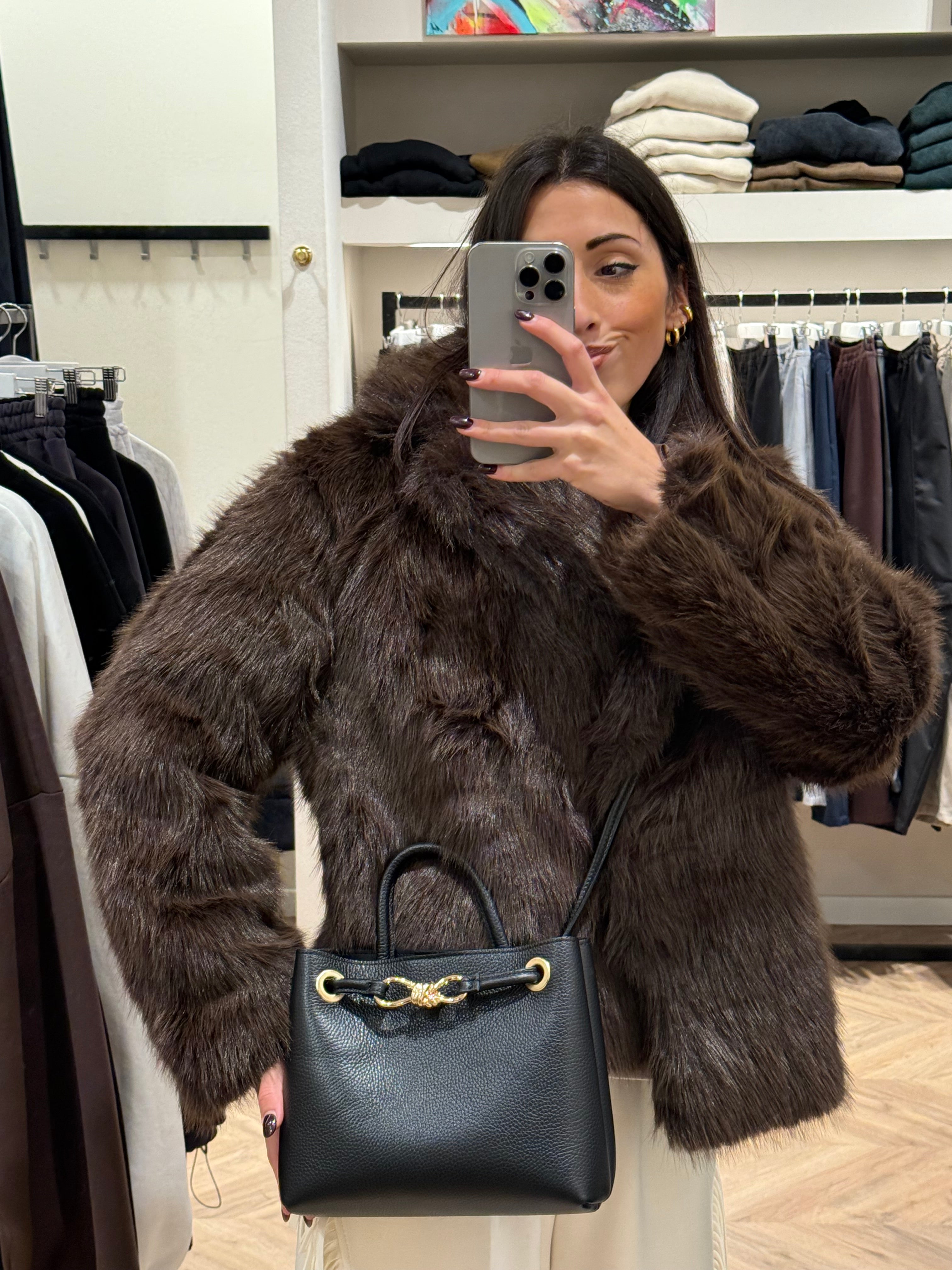 Borsa in vera pelle “3 WAYS”