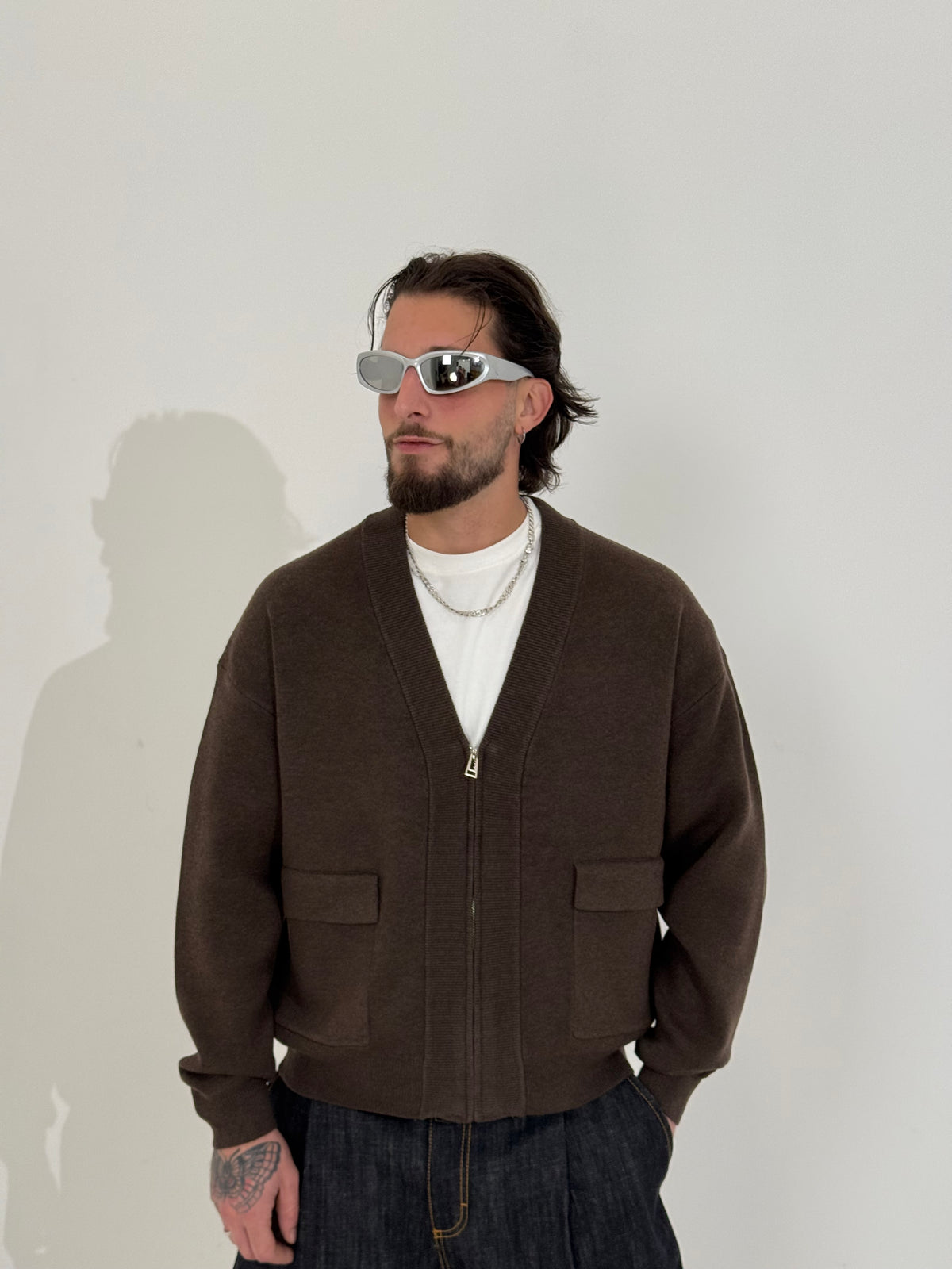 Cardigan zip