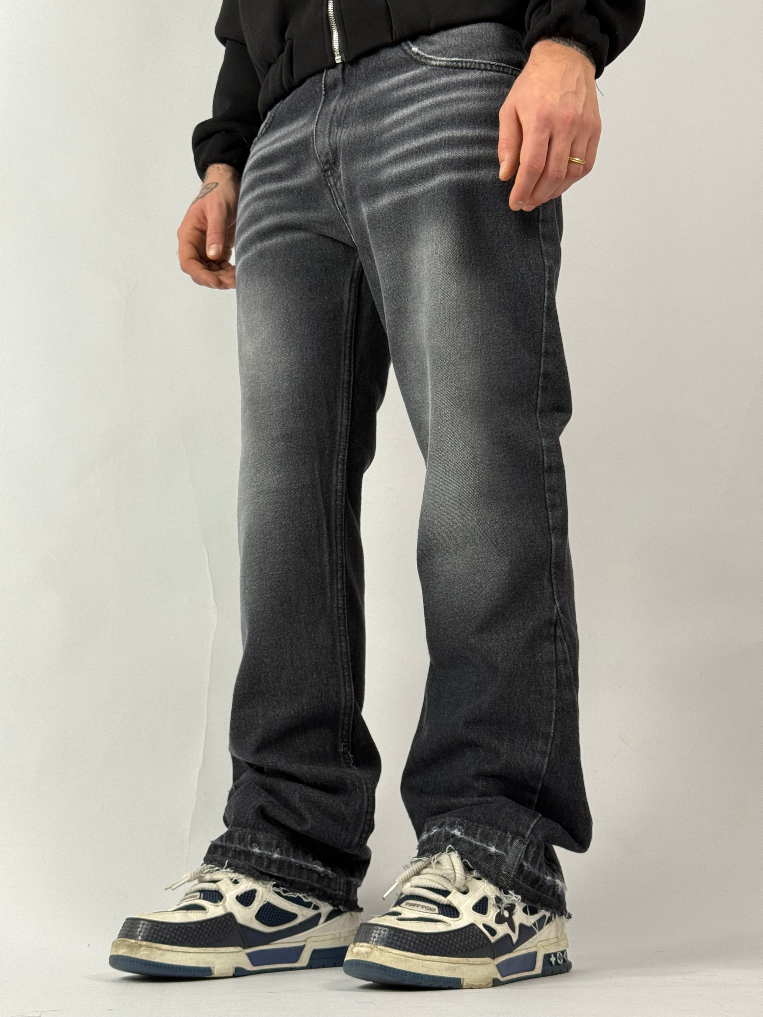 Jeans flare stone washed