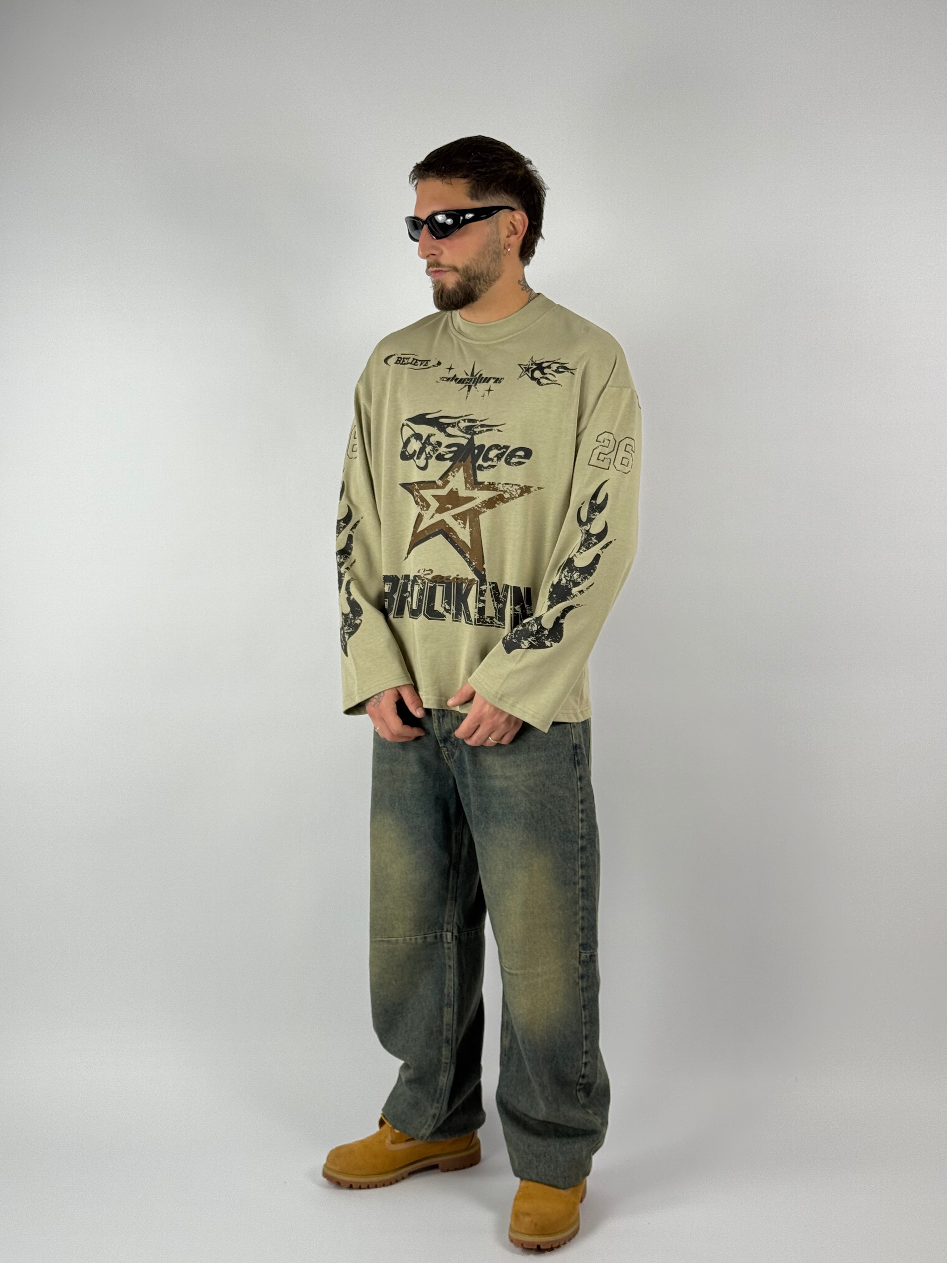 Long sleeve “Brooklyn” menta