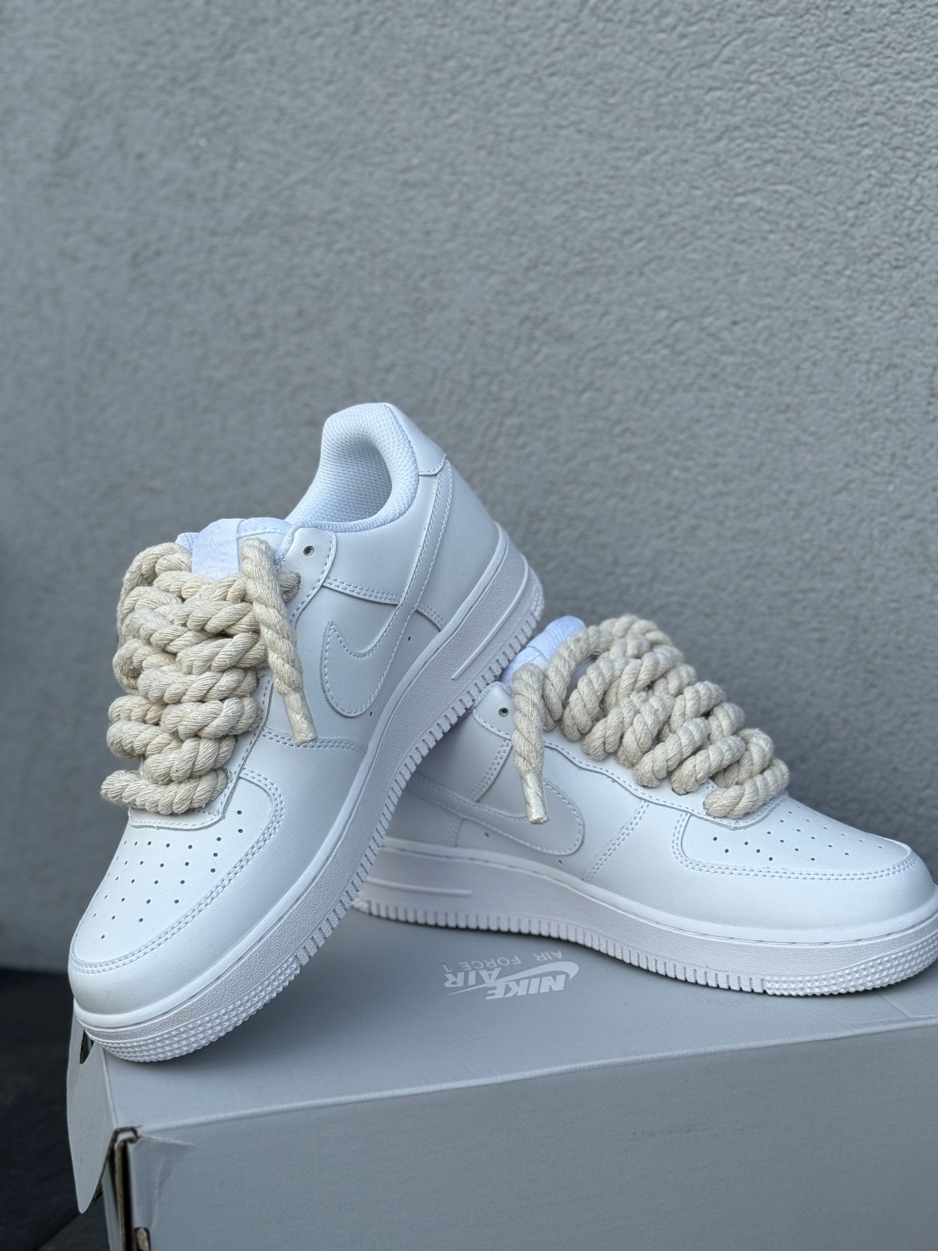 AF1 rope laces beige