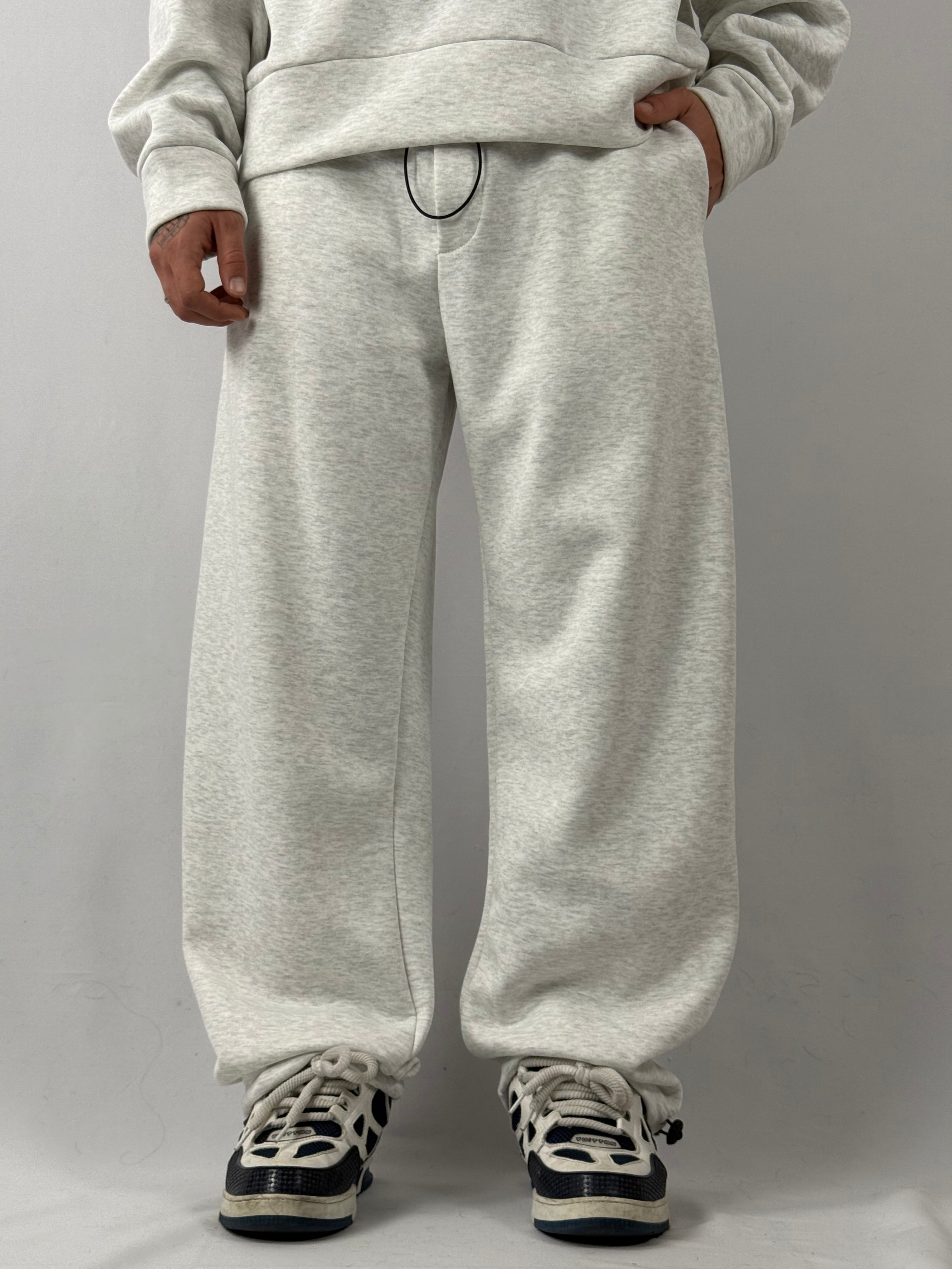 Tuta crop grigio chiaro