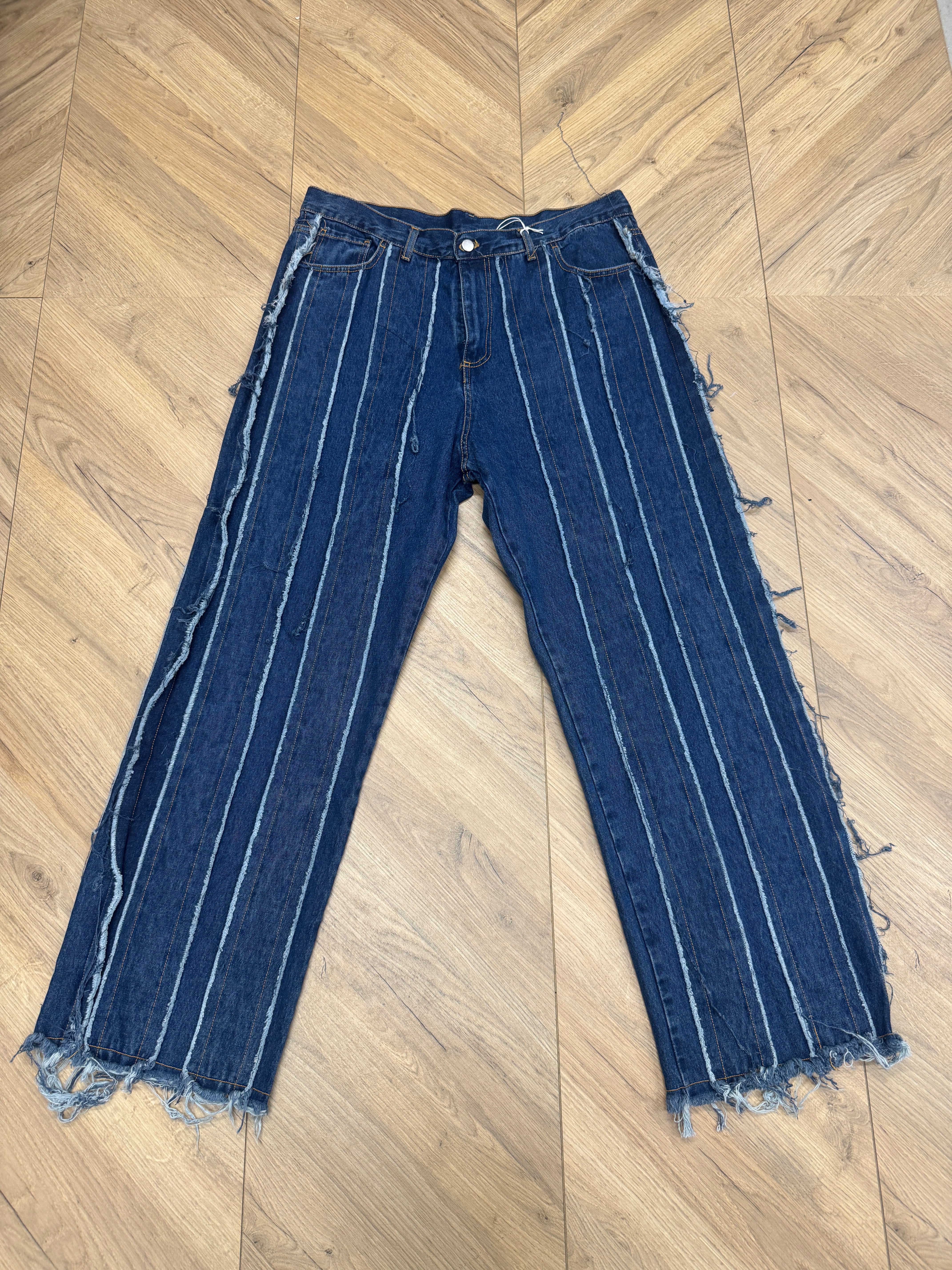 Jeans Baggy ripped blue