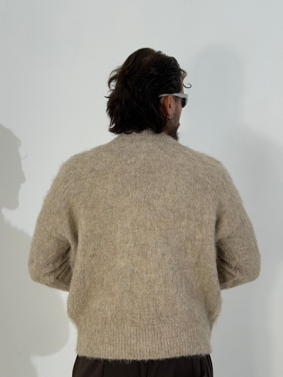 Maglione cropped mohair