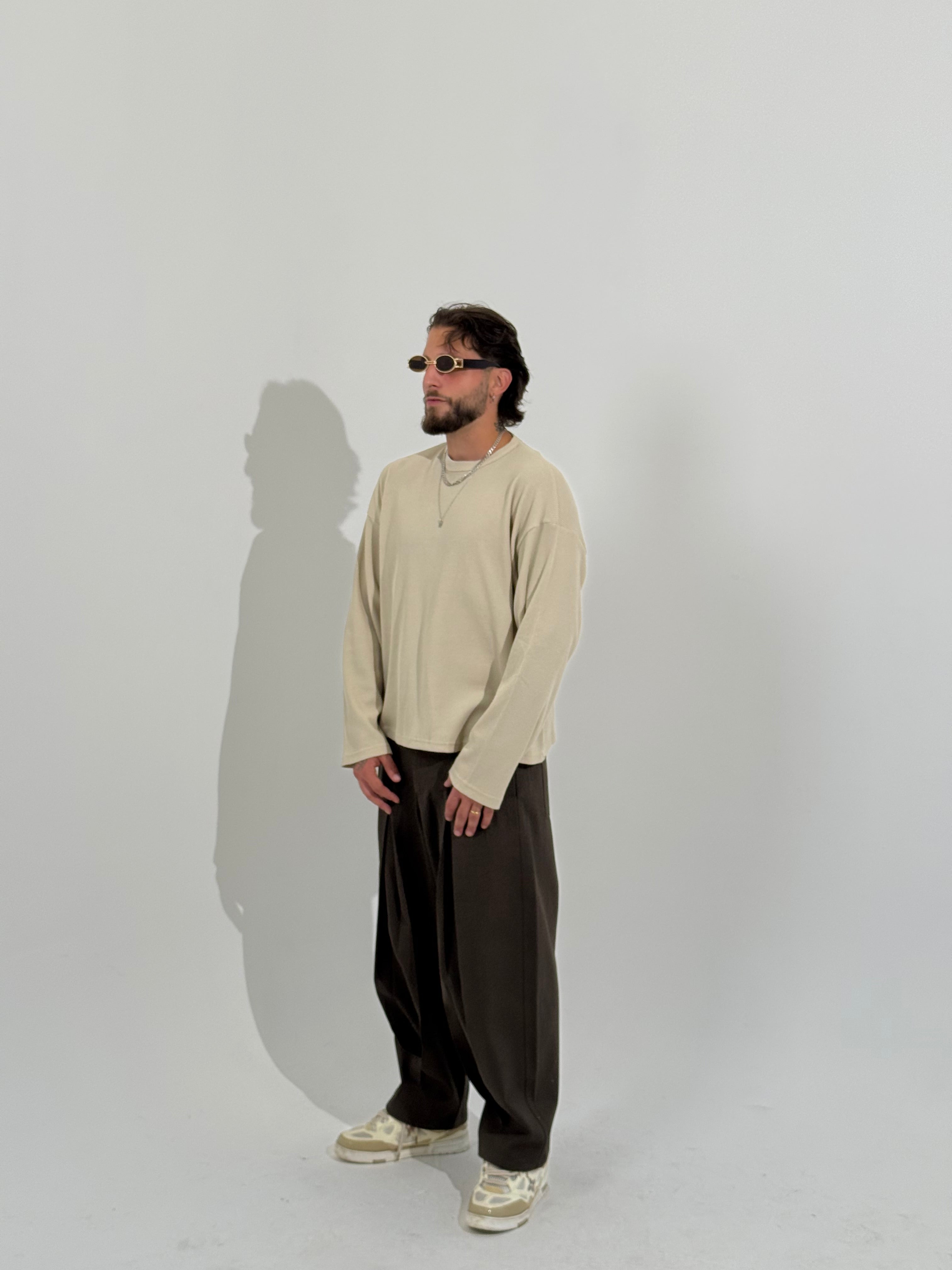 Long sleeve waffle