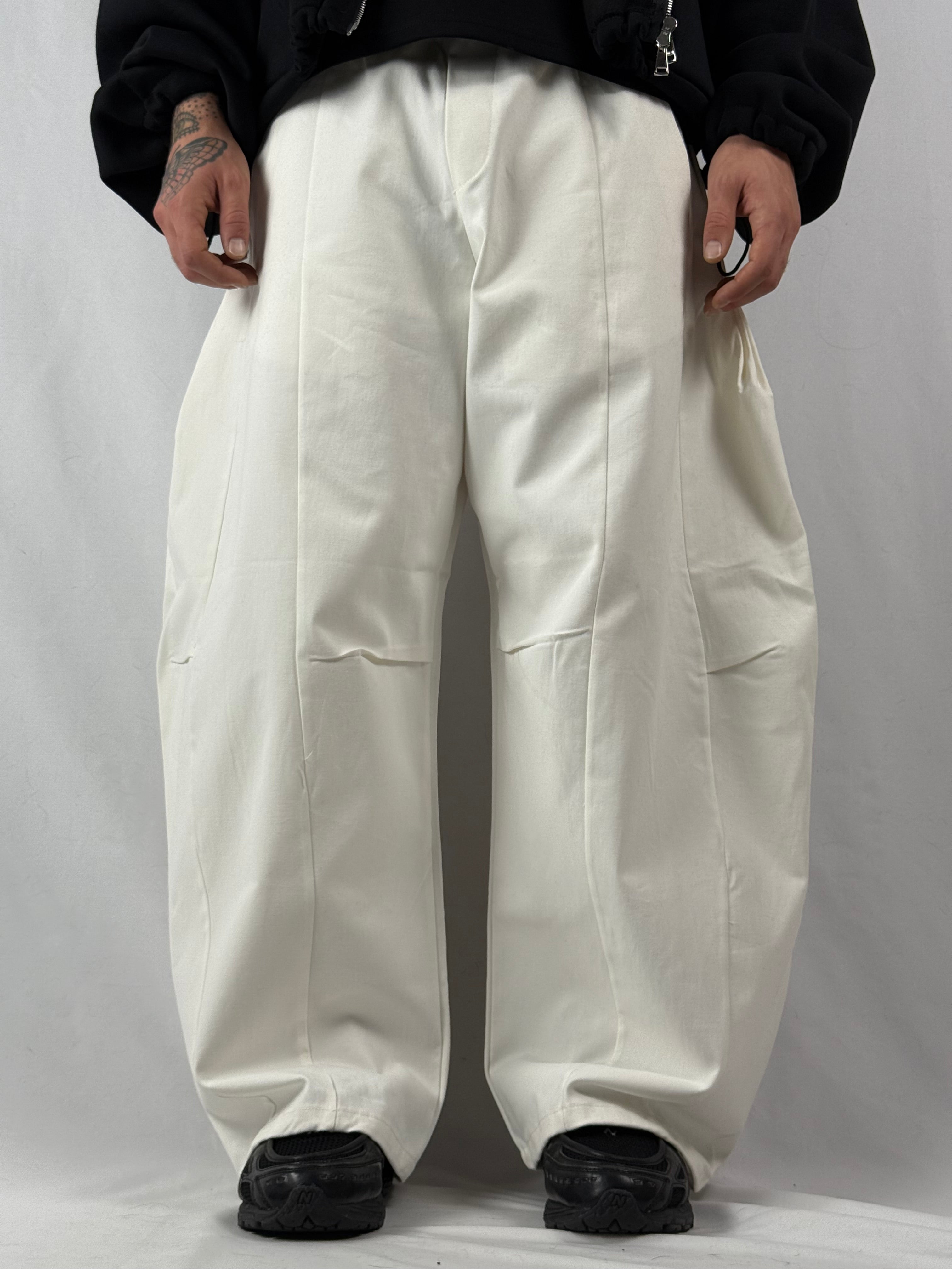Pants baloon structure bianco