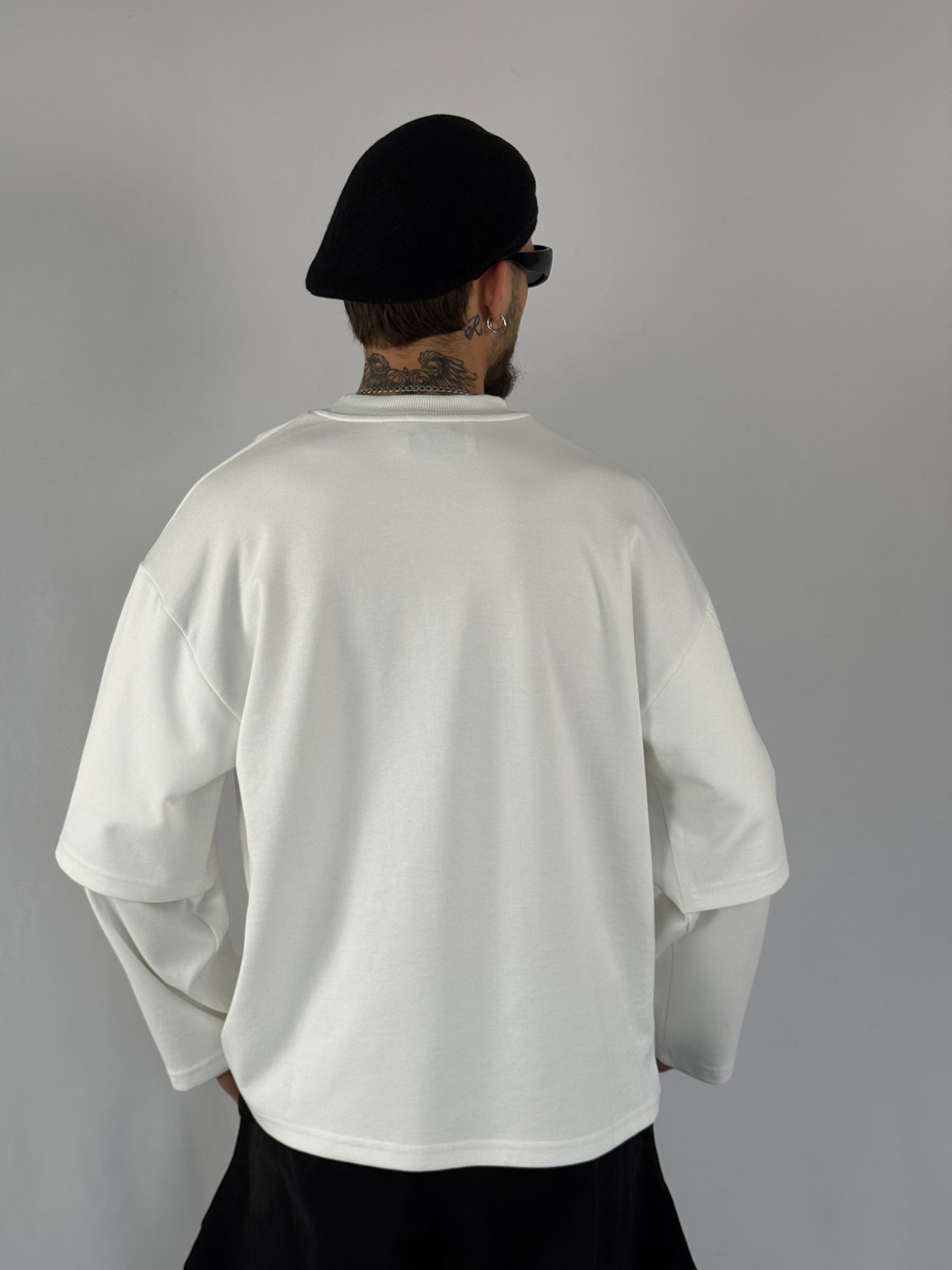 Long sleeve double interlock bianca