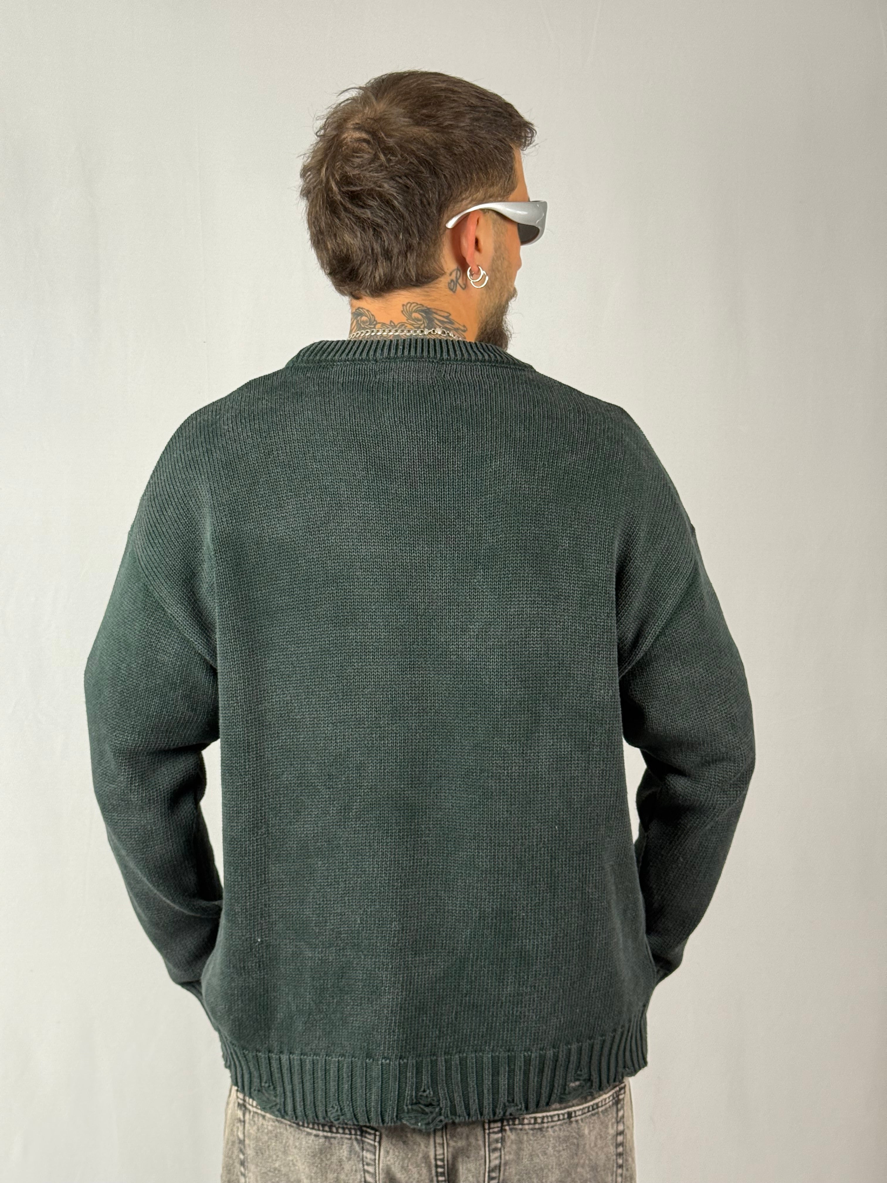 Maglione sfumato verde