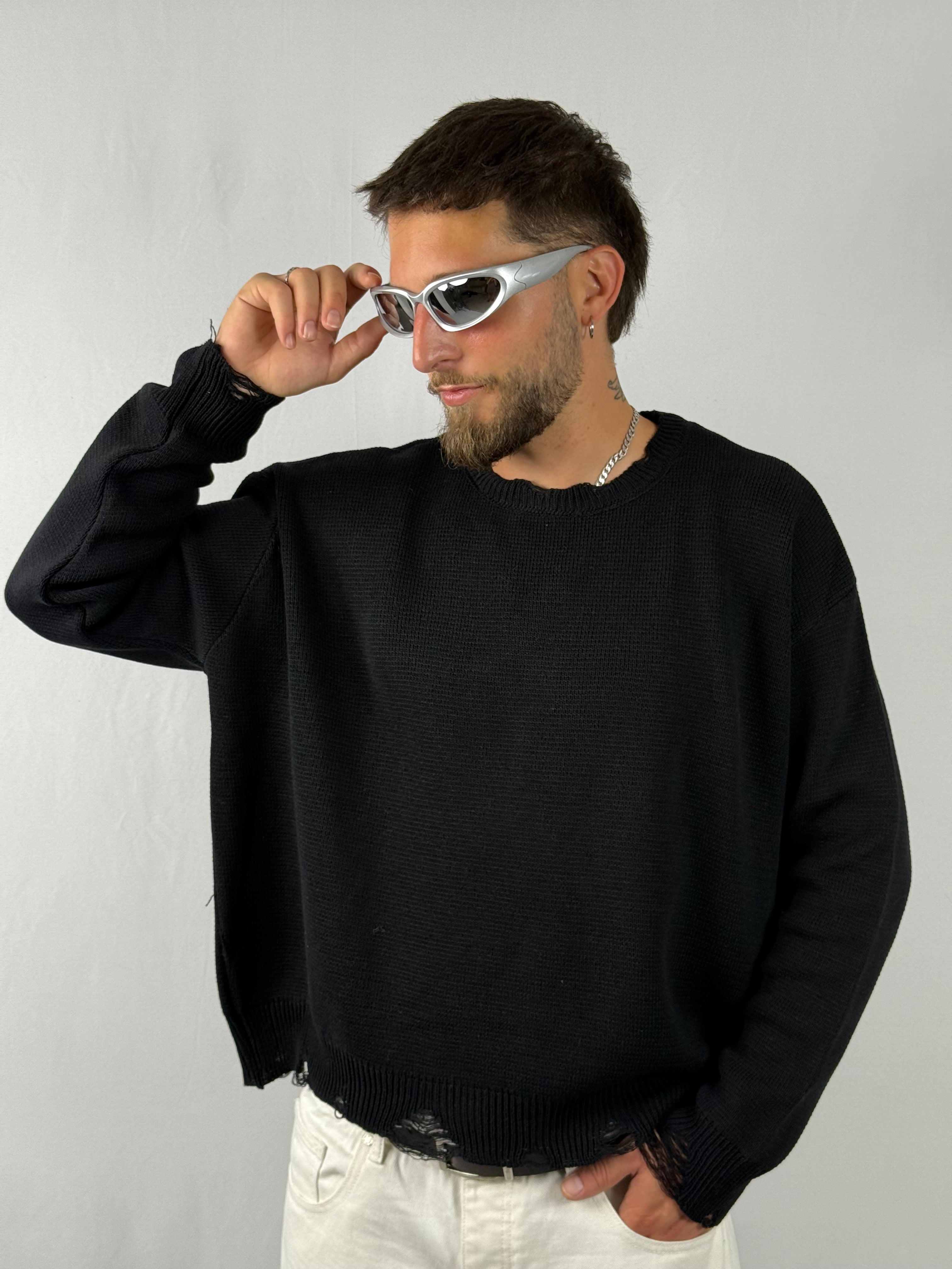 Maglione crop nero
