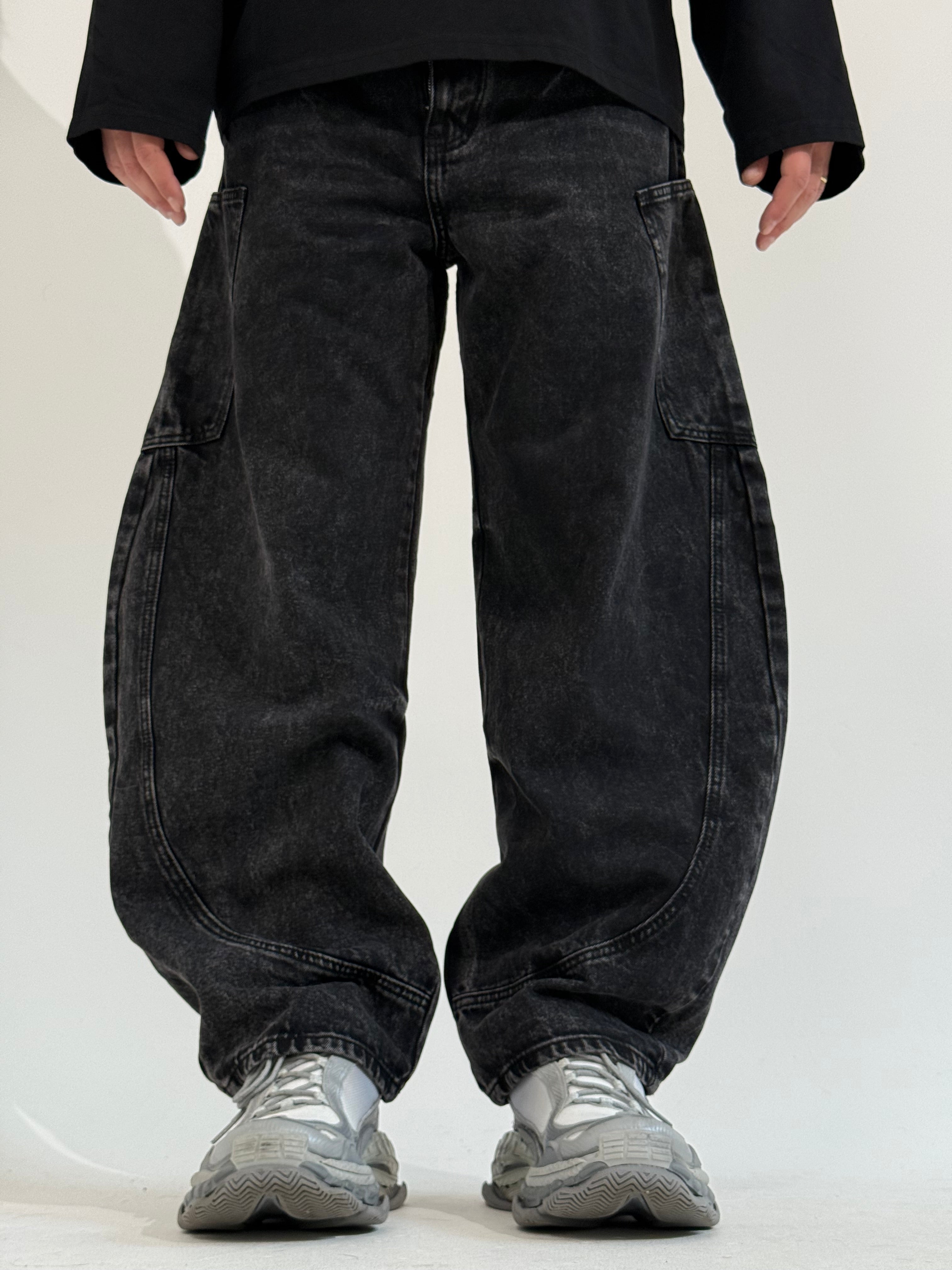 Jeans ballon washed