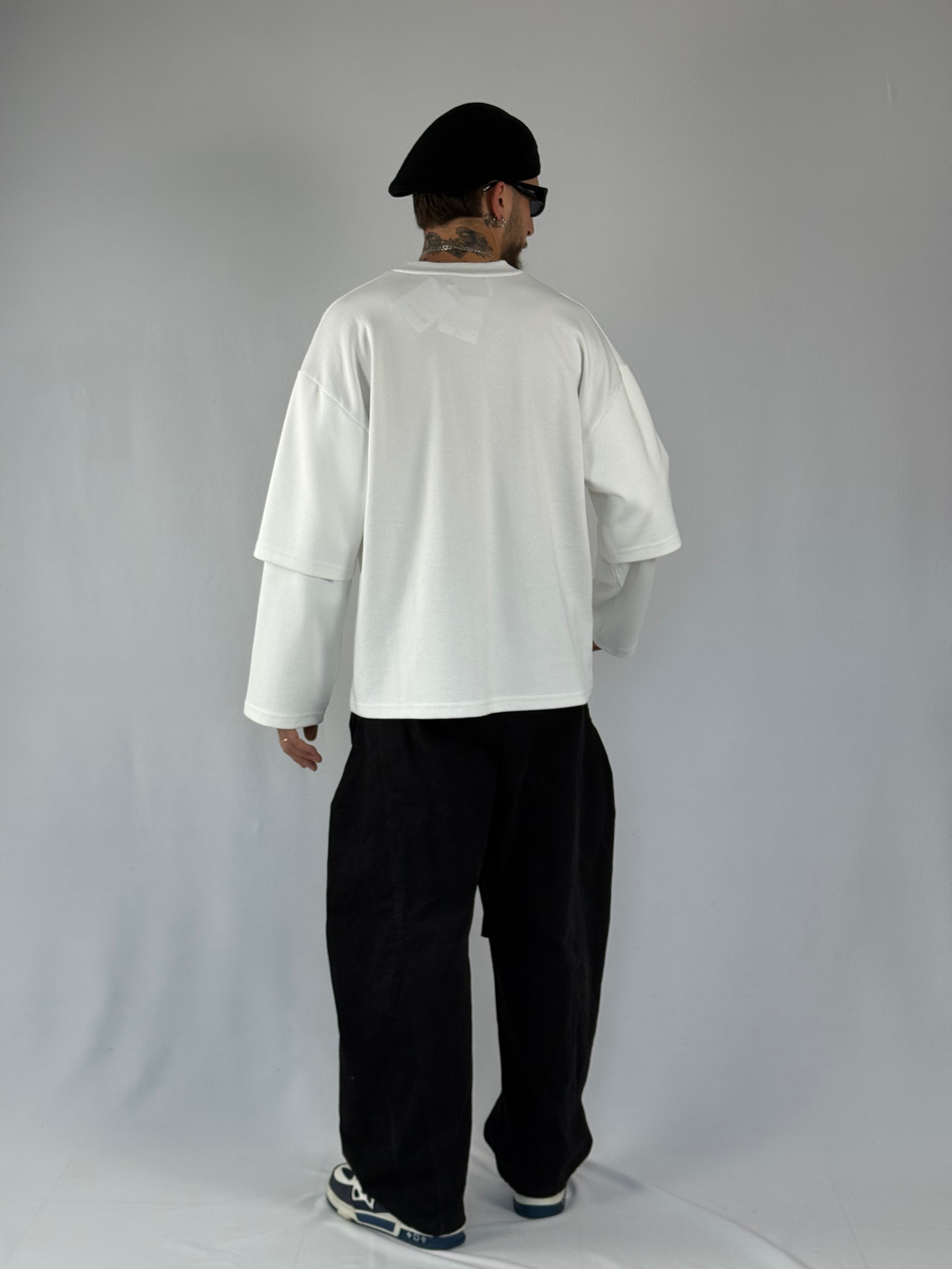 Long sleeve double interlock bianca