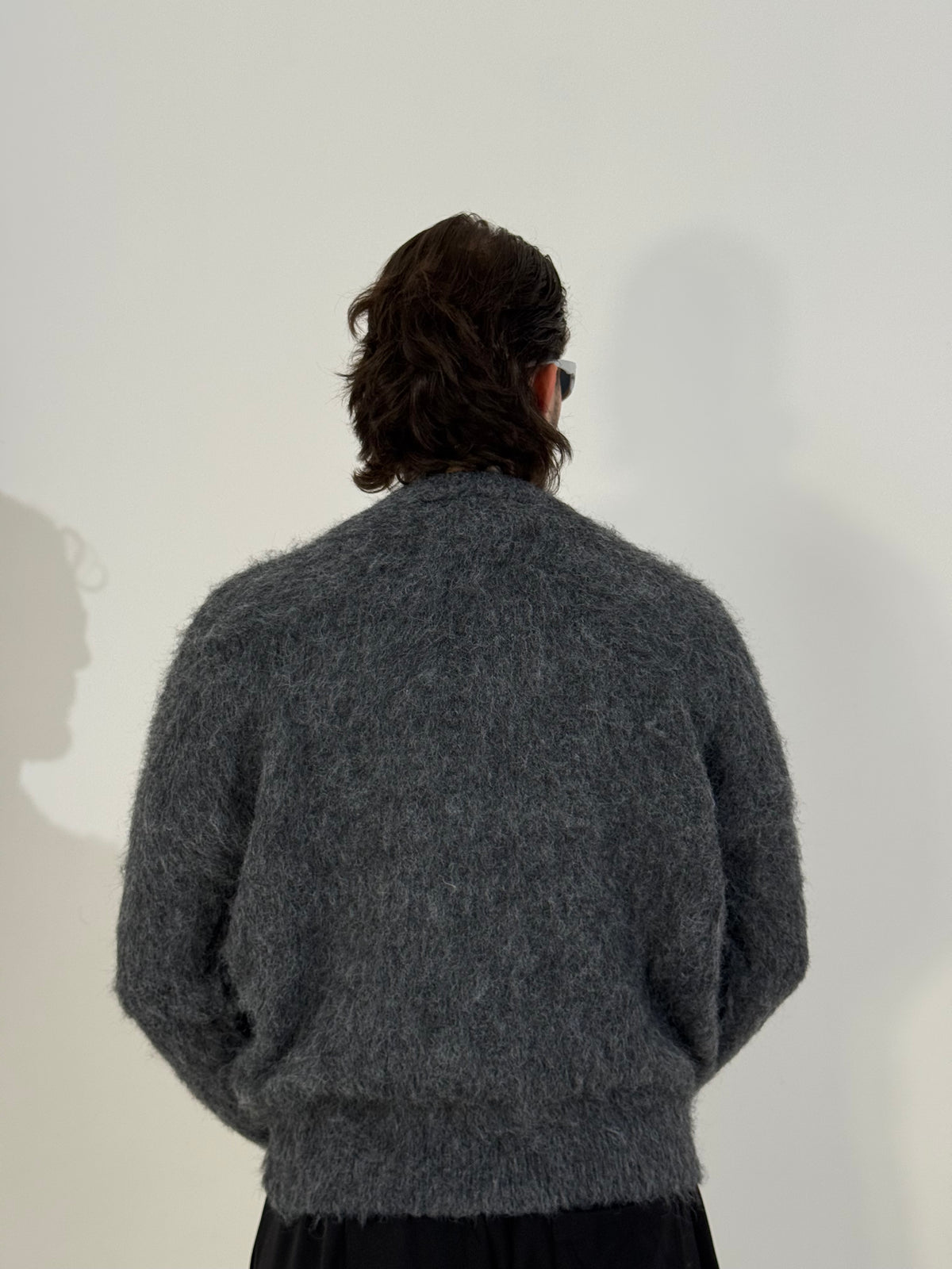 Maglione cropped mohair