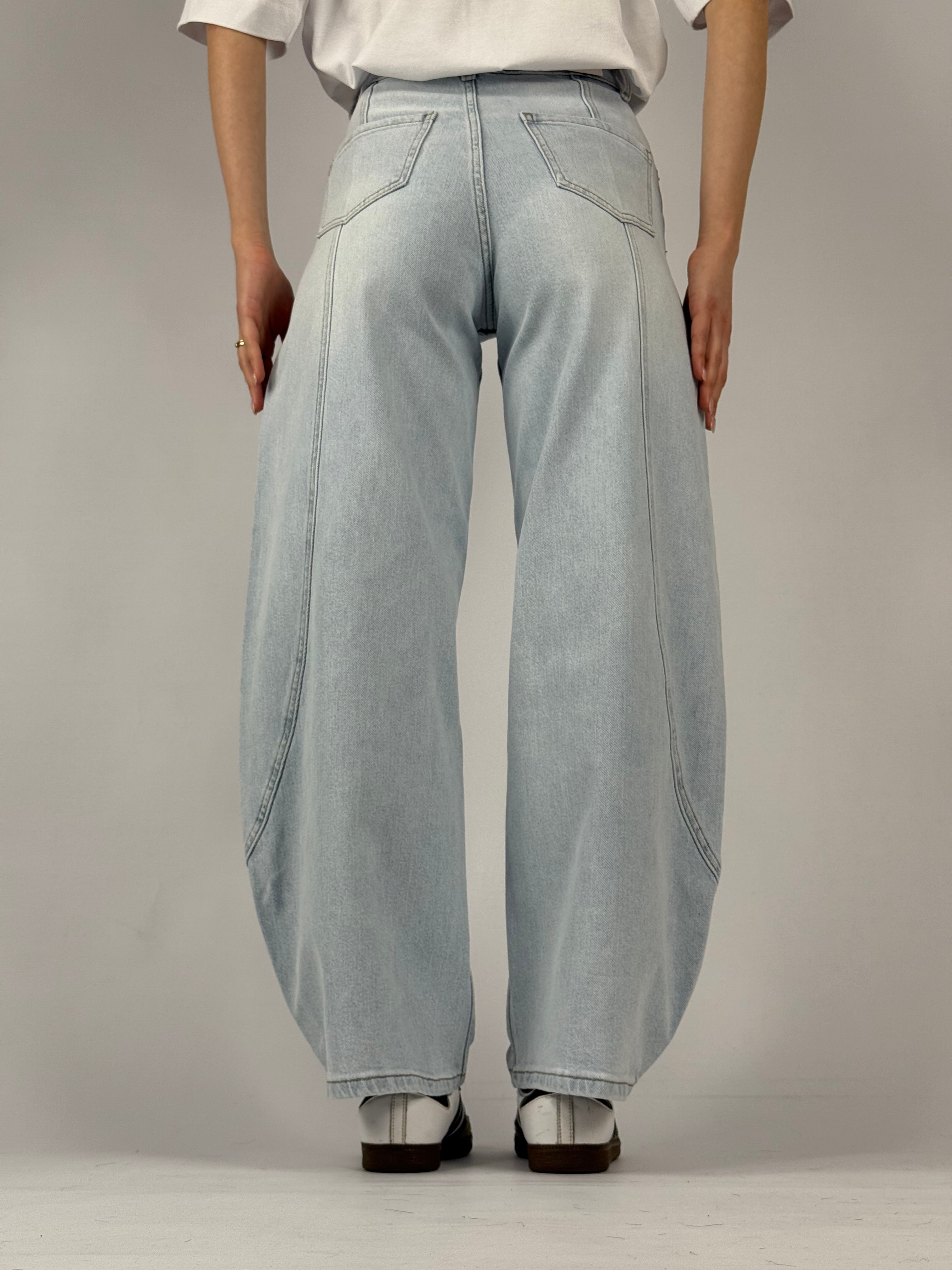 Jeans balloon denim chiaro