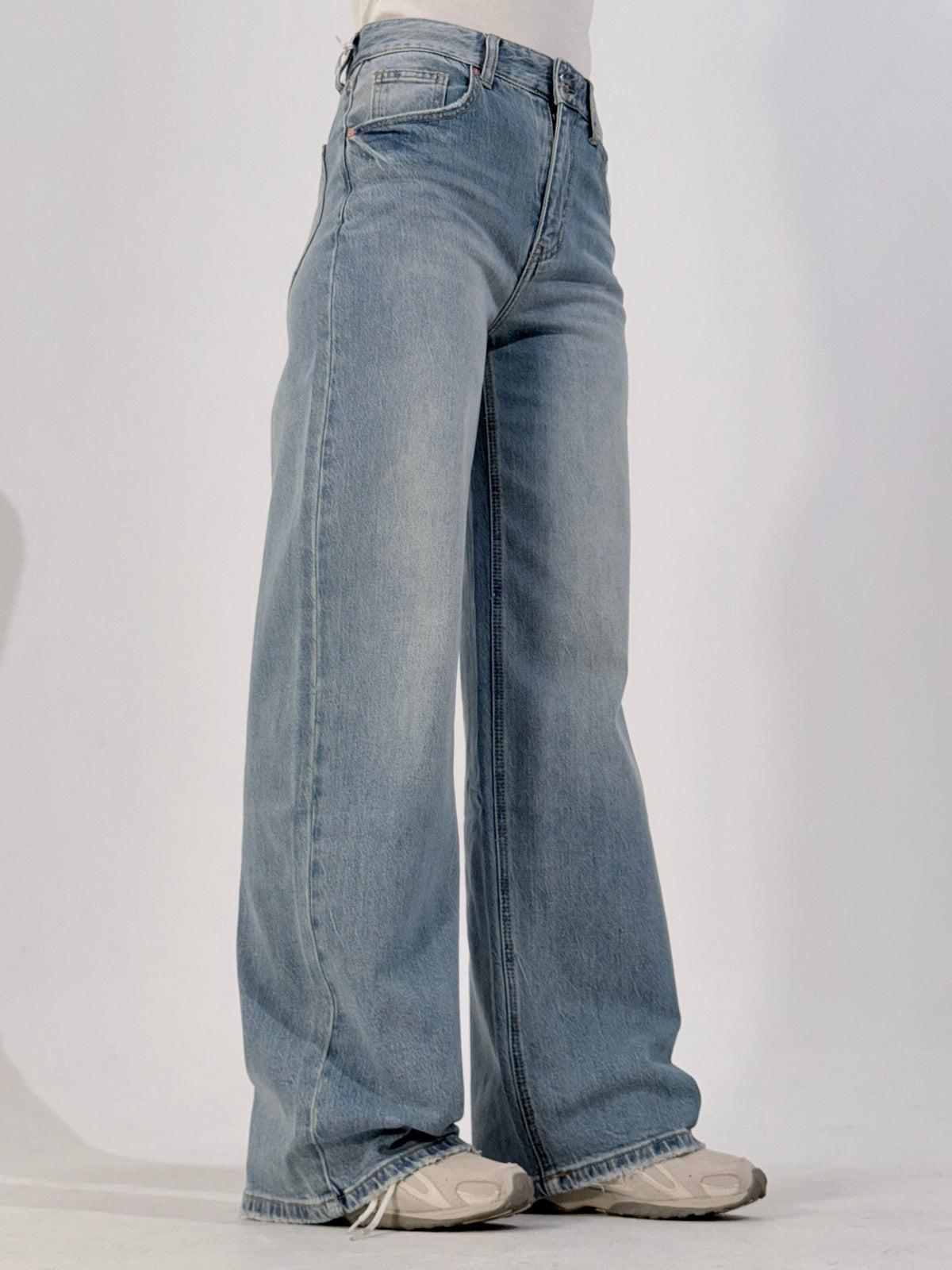 Jeans palazzo denim chiaro
