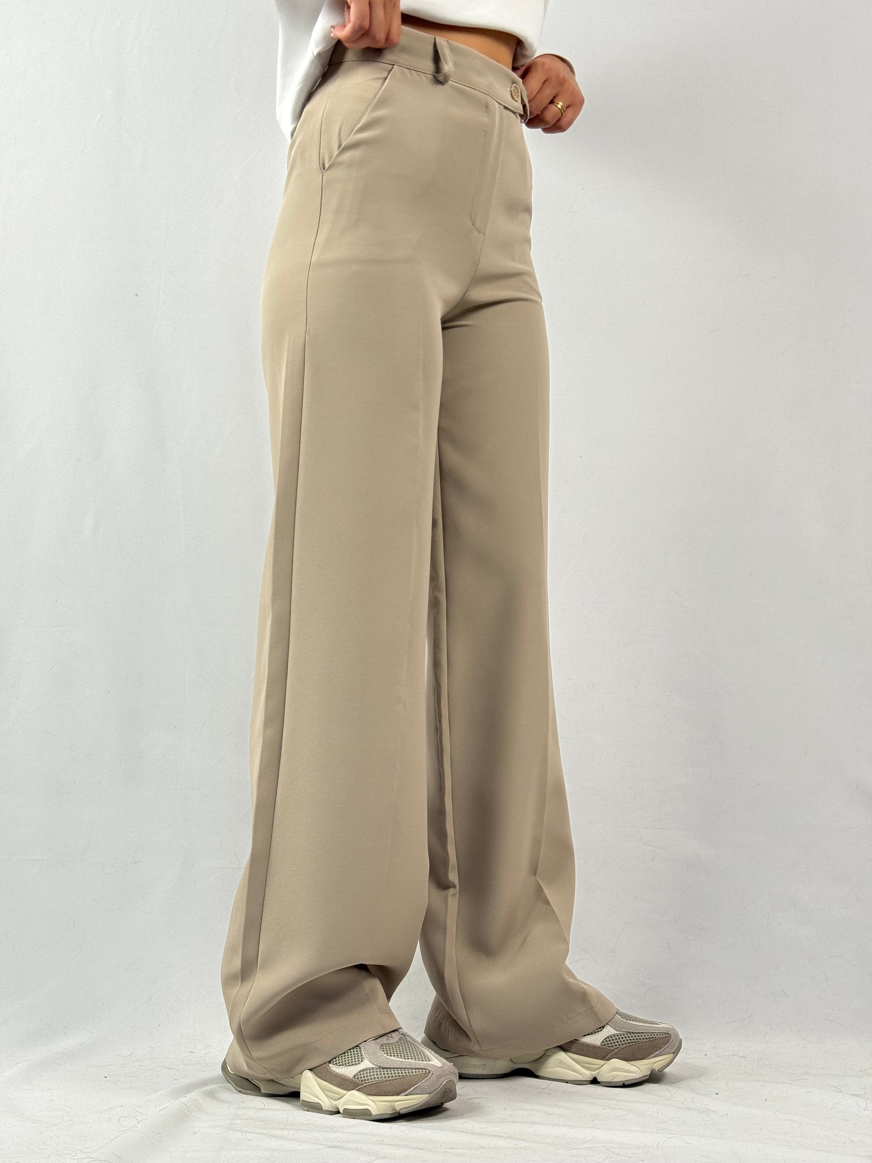 Pantalone elegante beige