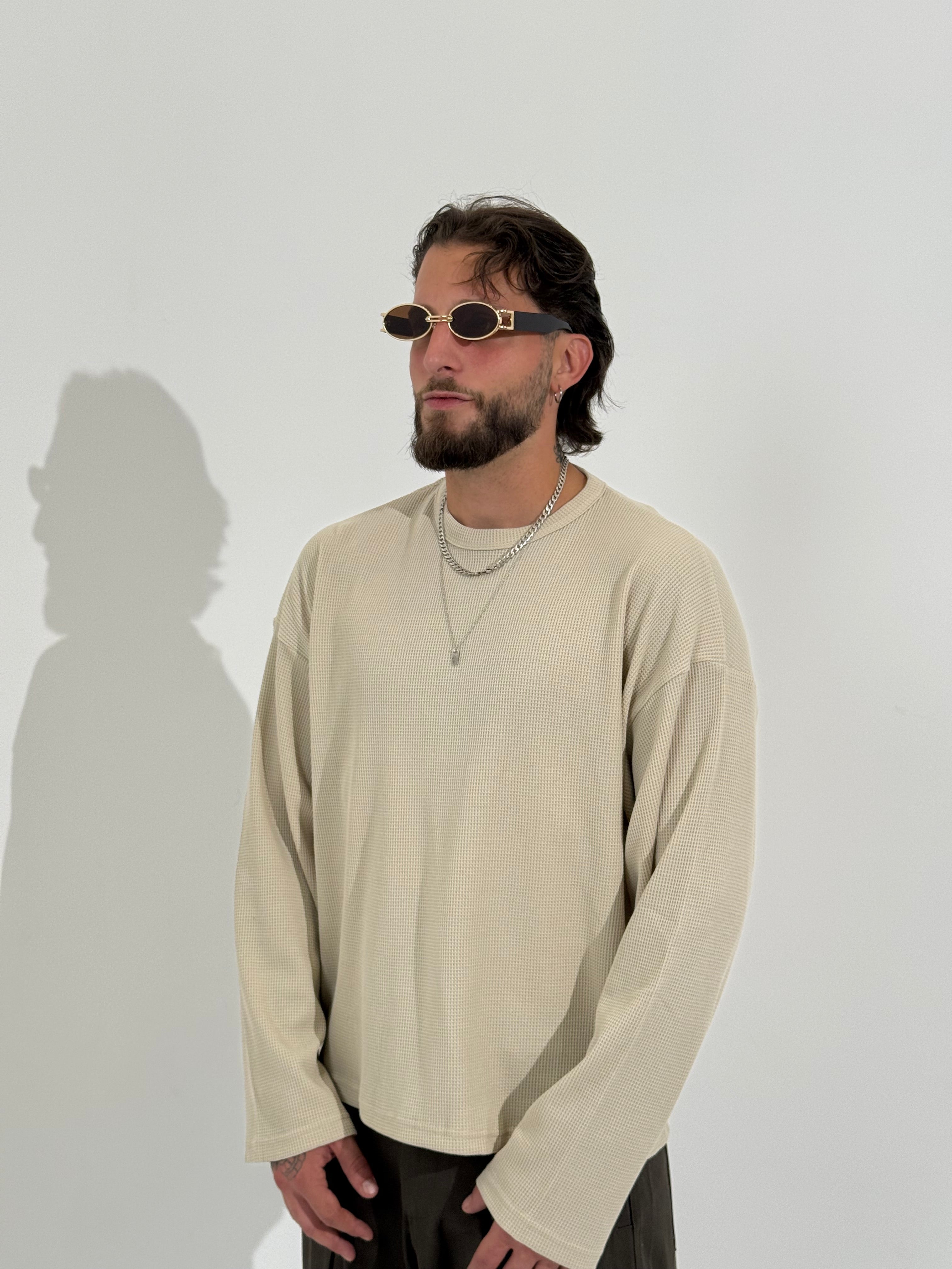 Long sleeve waffle