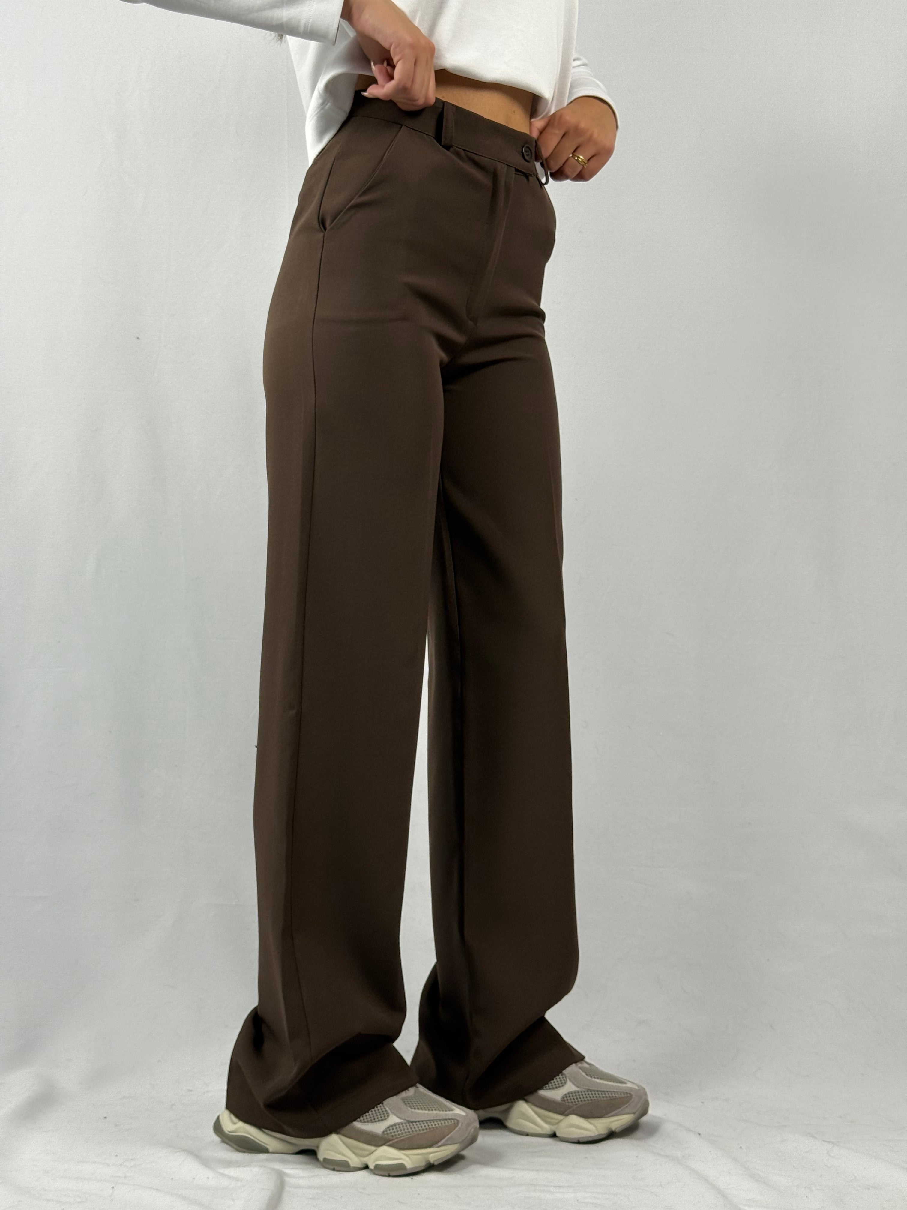 Pantalone elegante marrone