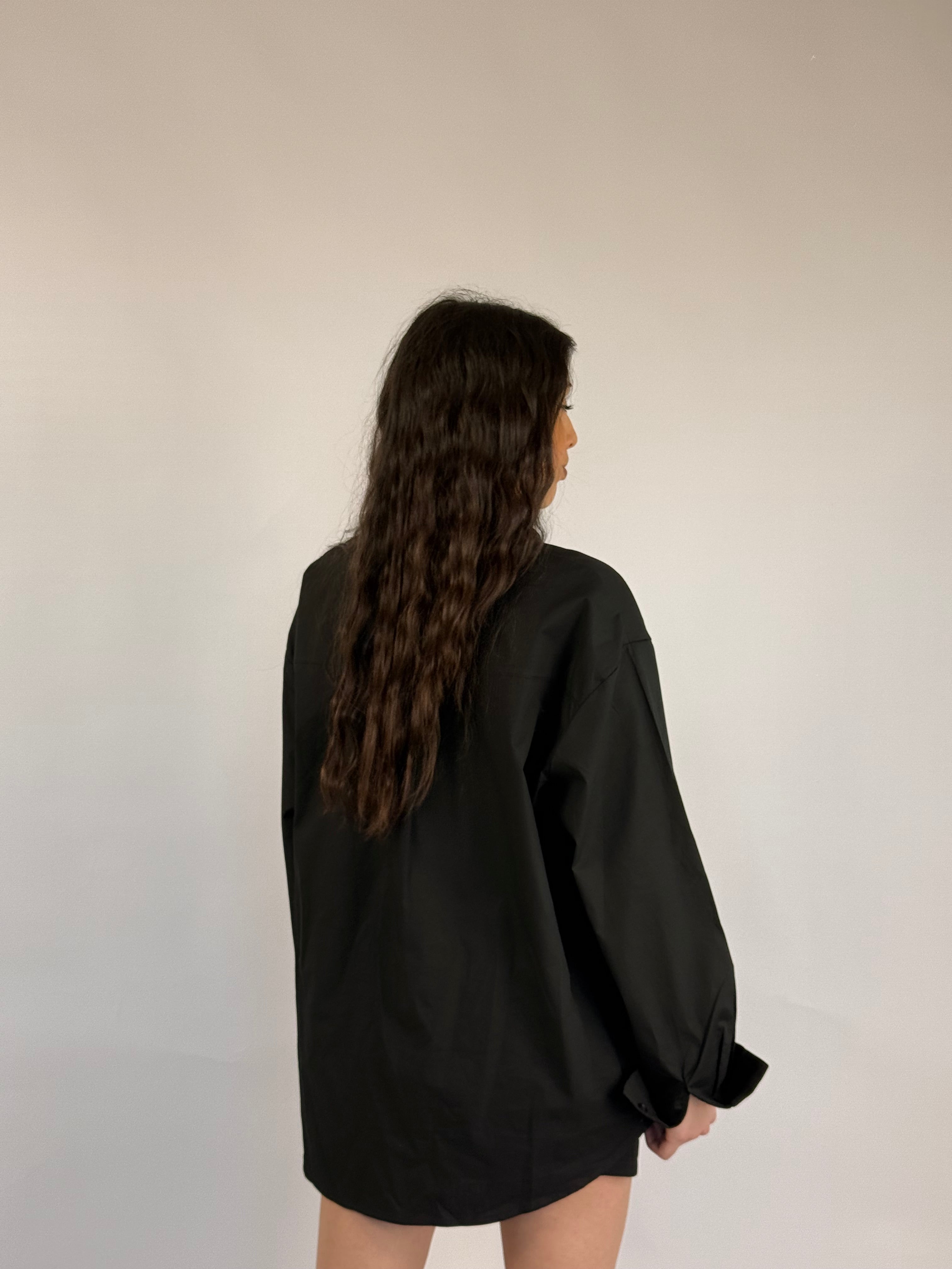 Camicia oversize stringata