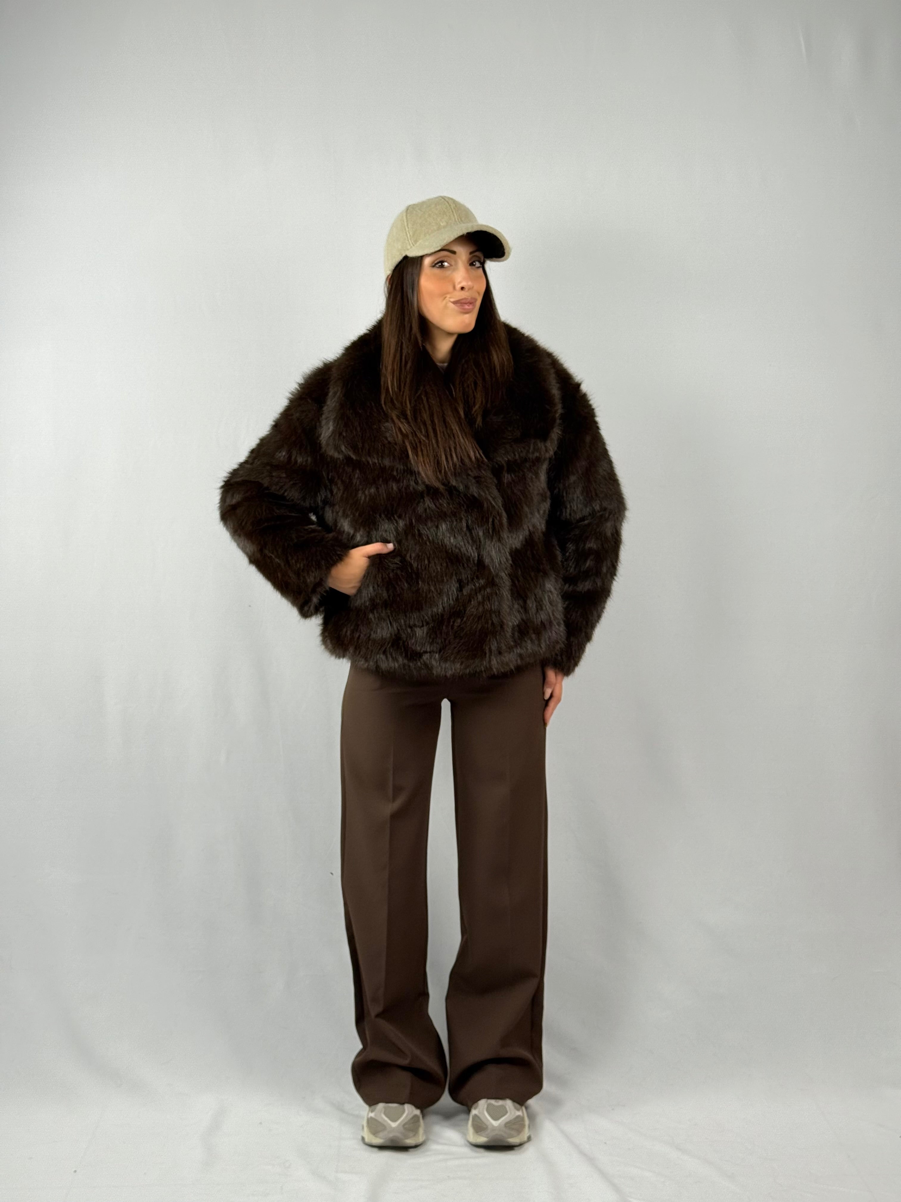 Pantalone elegante marrone