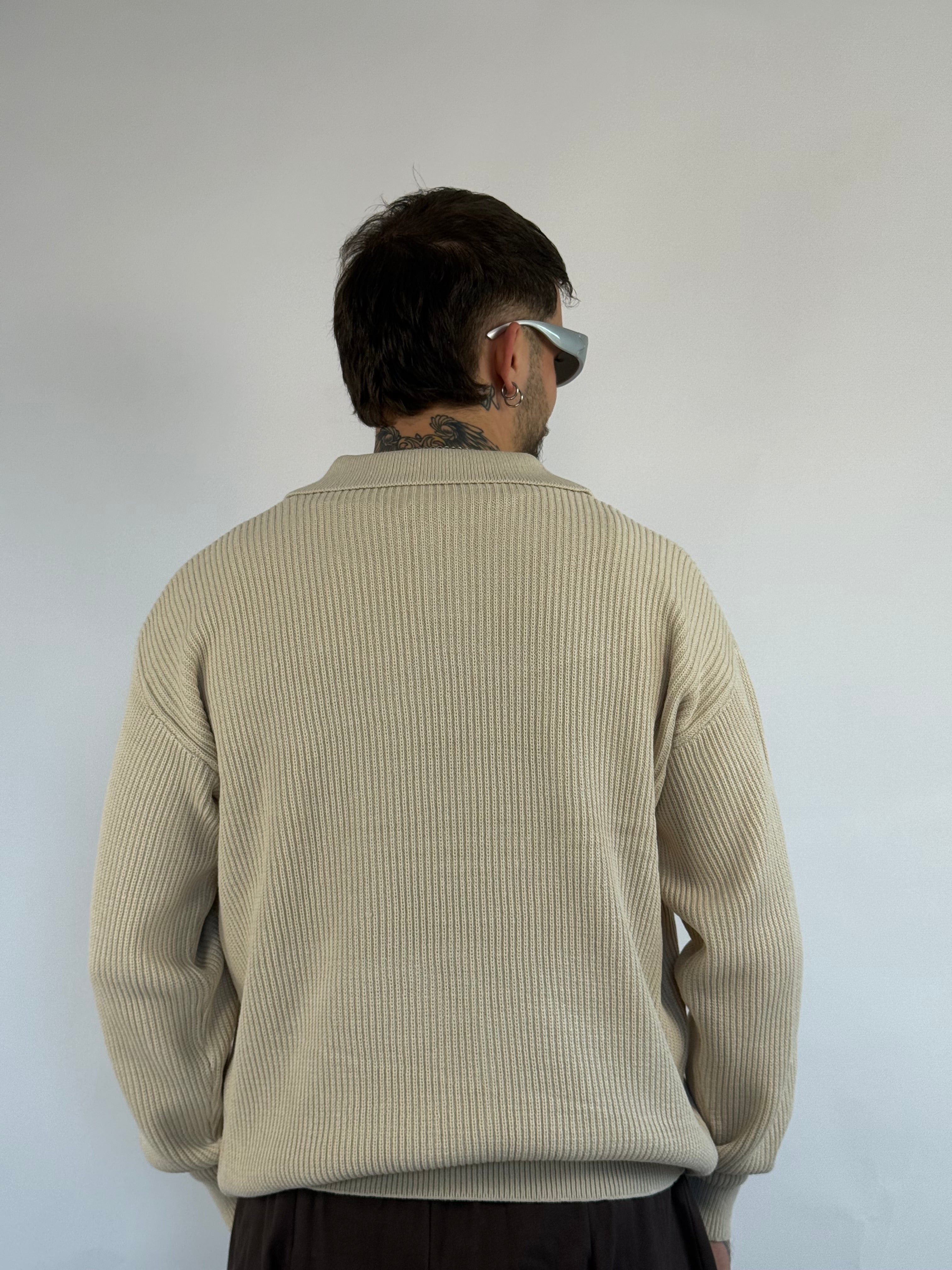 Maglione polo Wimbledon beige