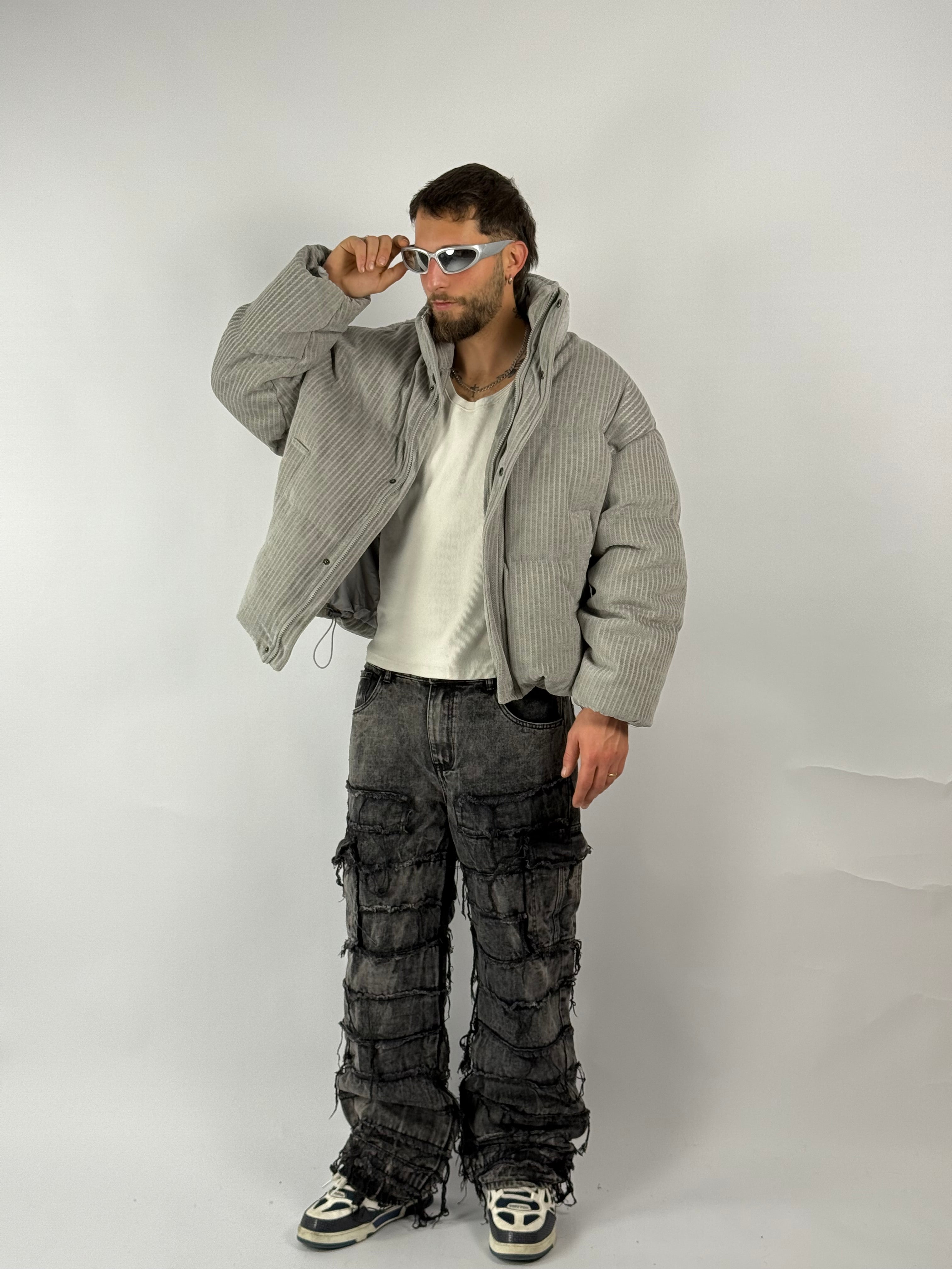 Bomber “Cortina” silver