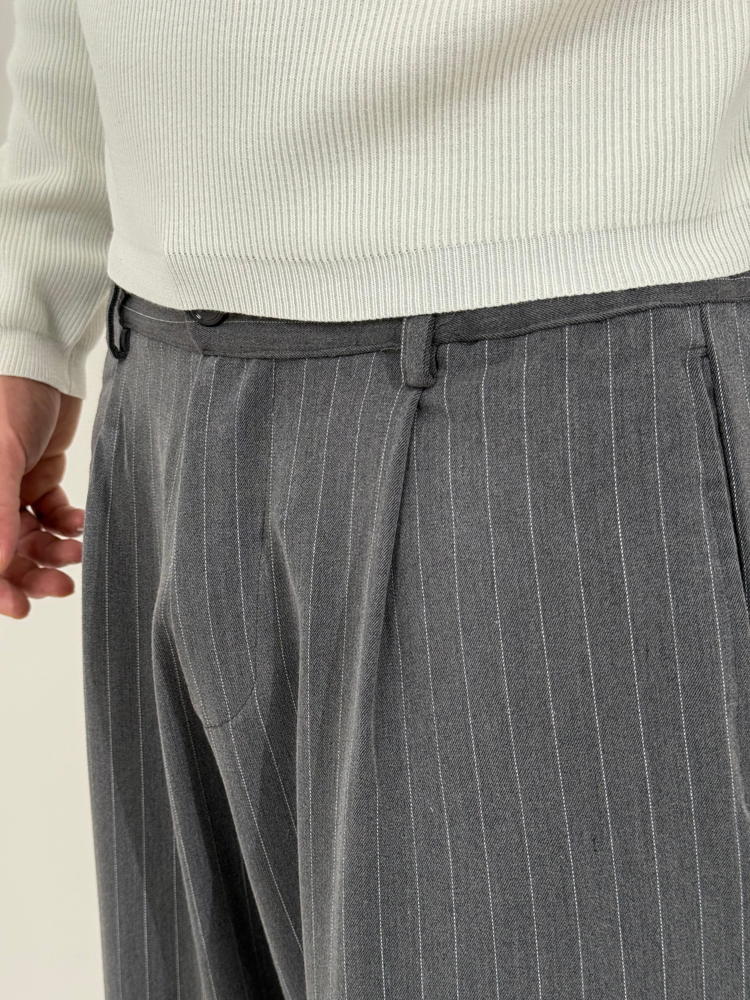 Pants baggy gessato