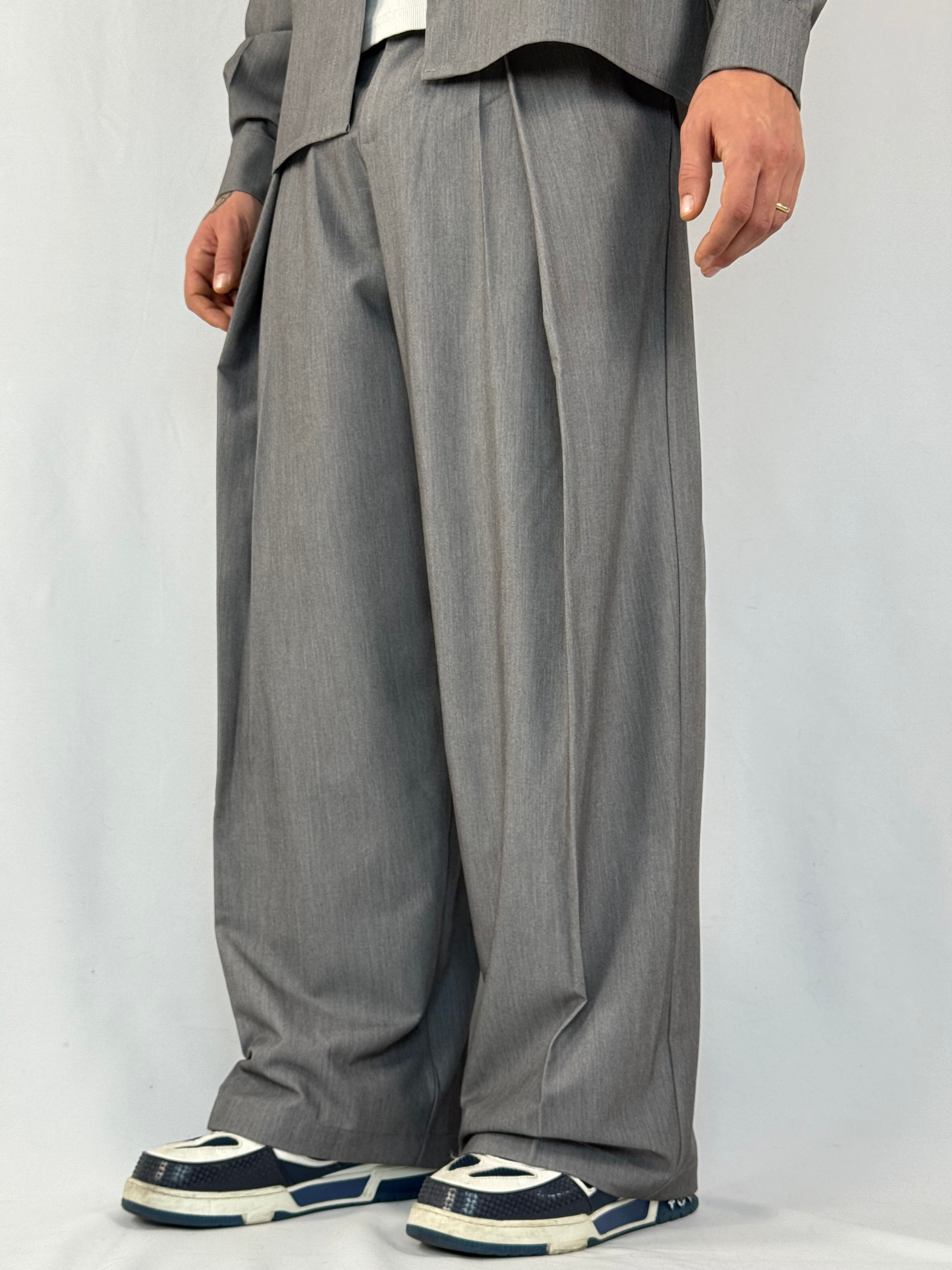 Coordset crop grigio