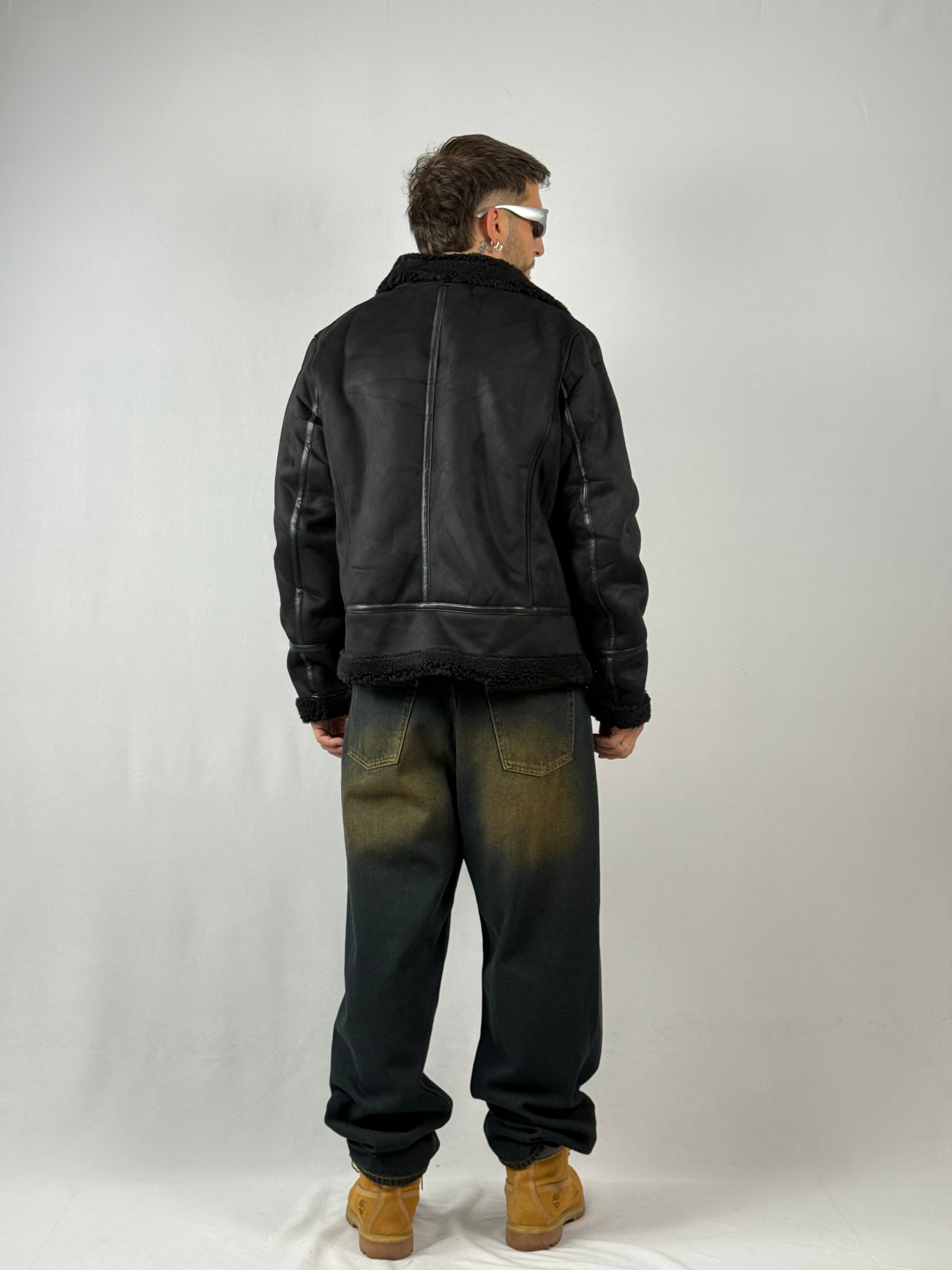 Jacket montone nero