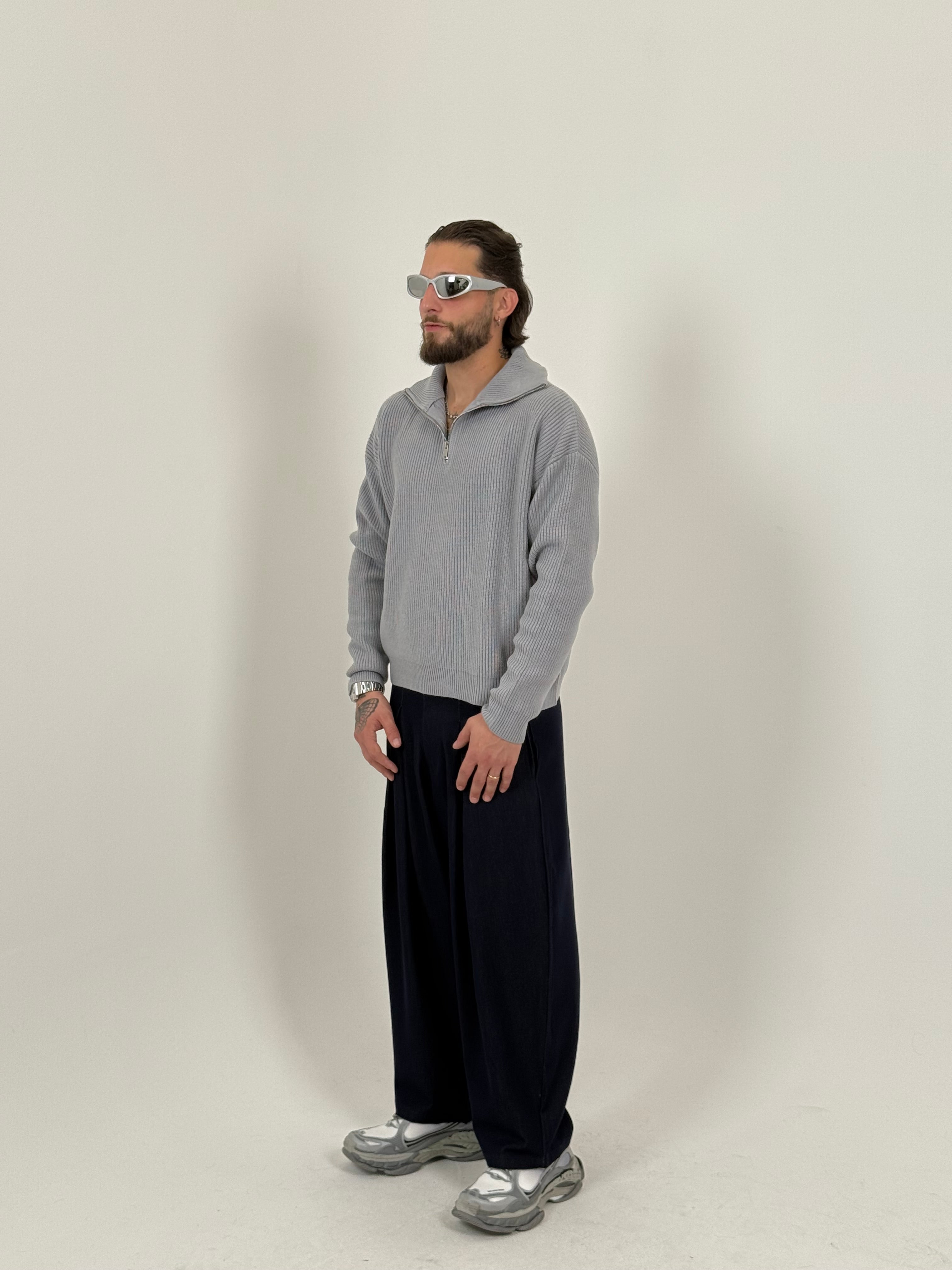 Maglione “Kyoto” half zip