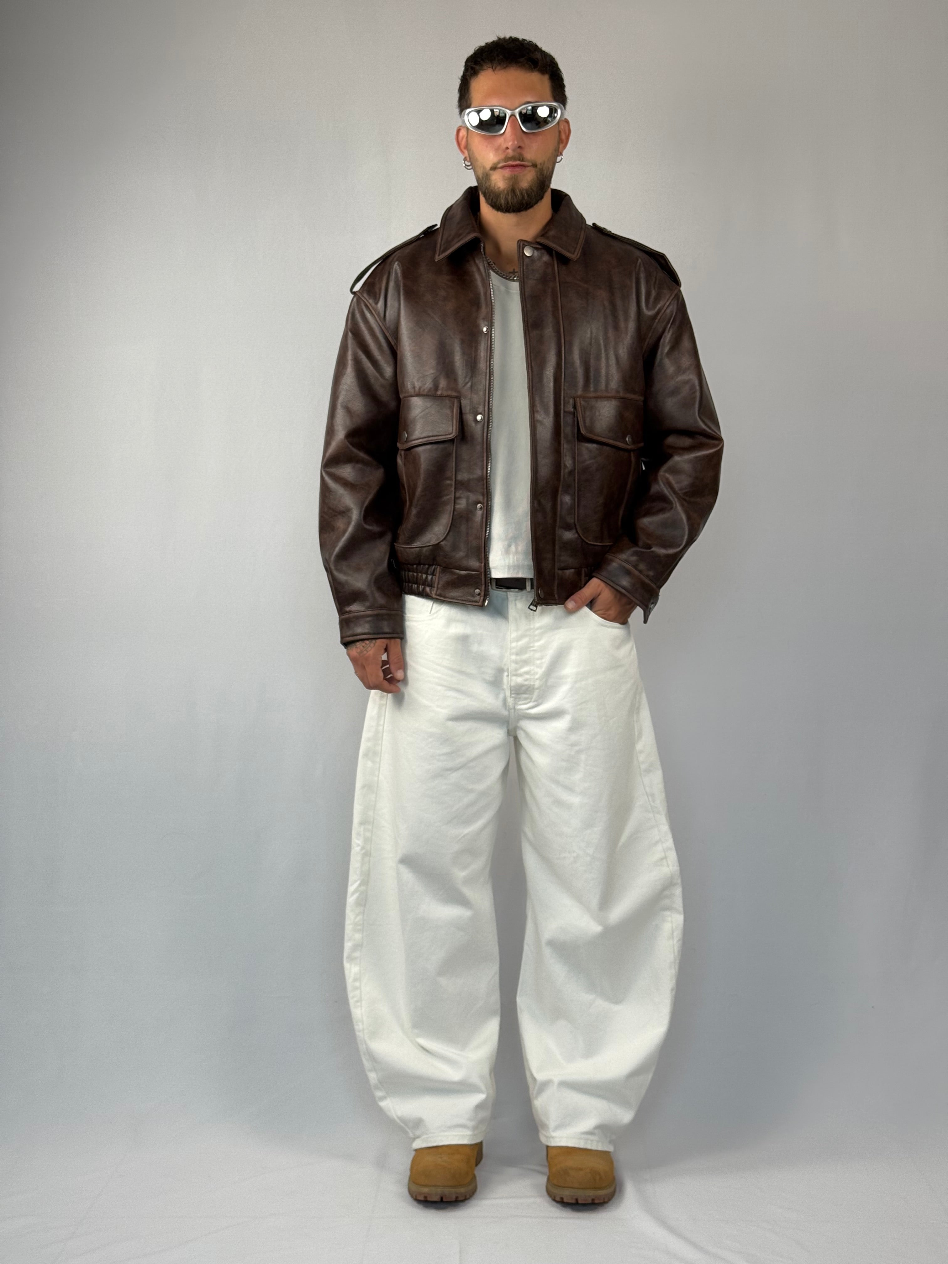 Jacket “top gun” marrone