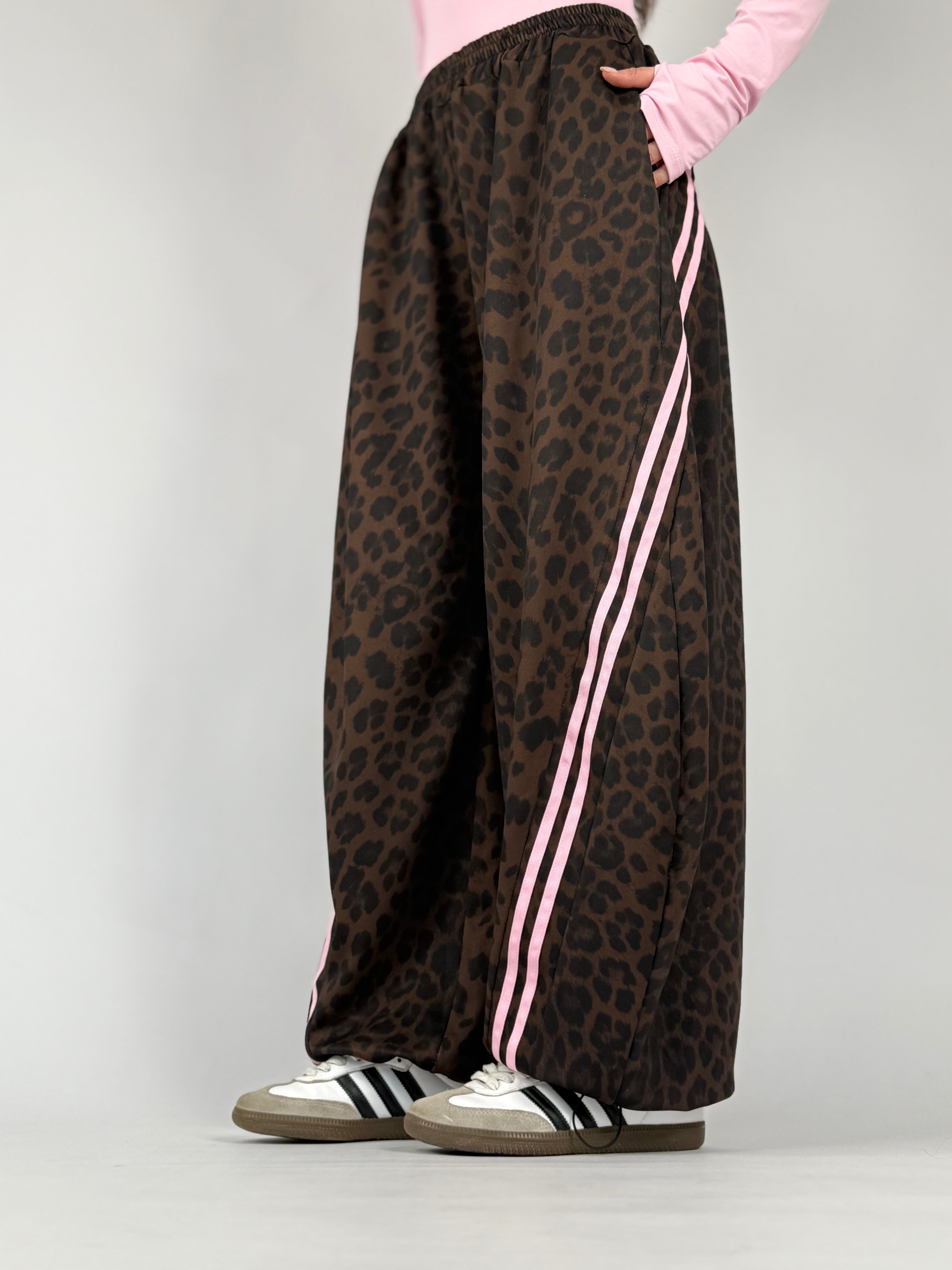 Pantalone balloon leopardato