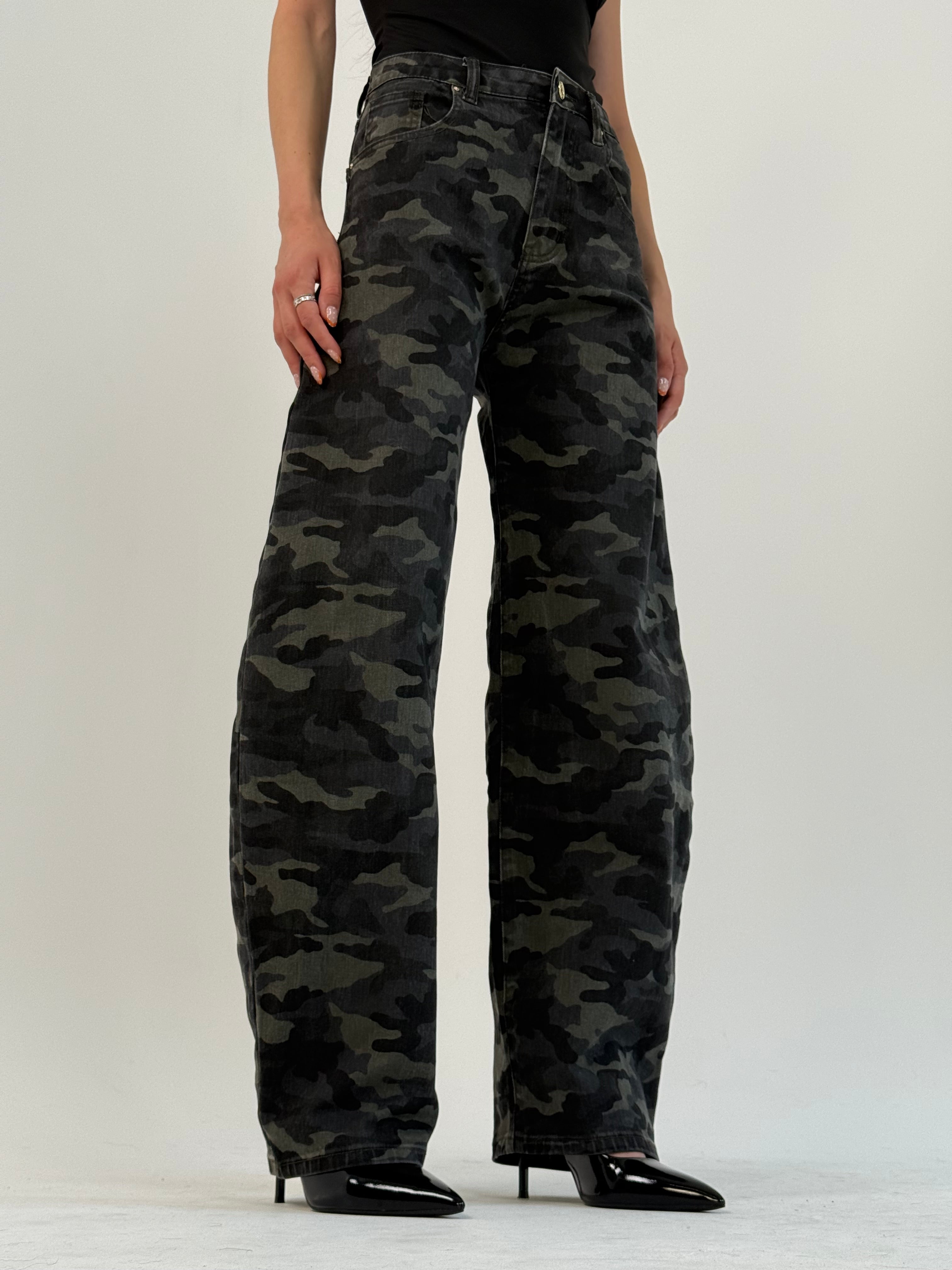 Jeans Dark Camo