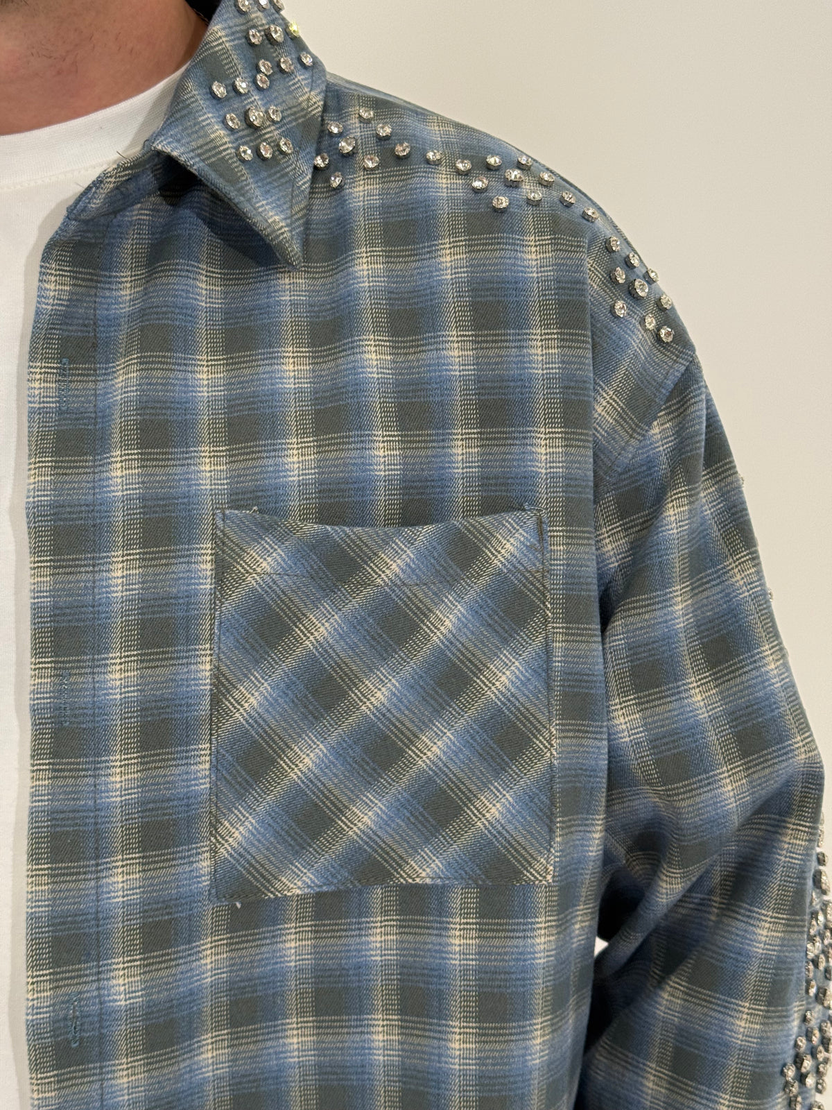 Camicia crop “Gem”
