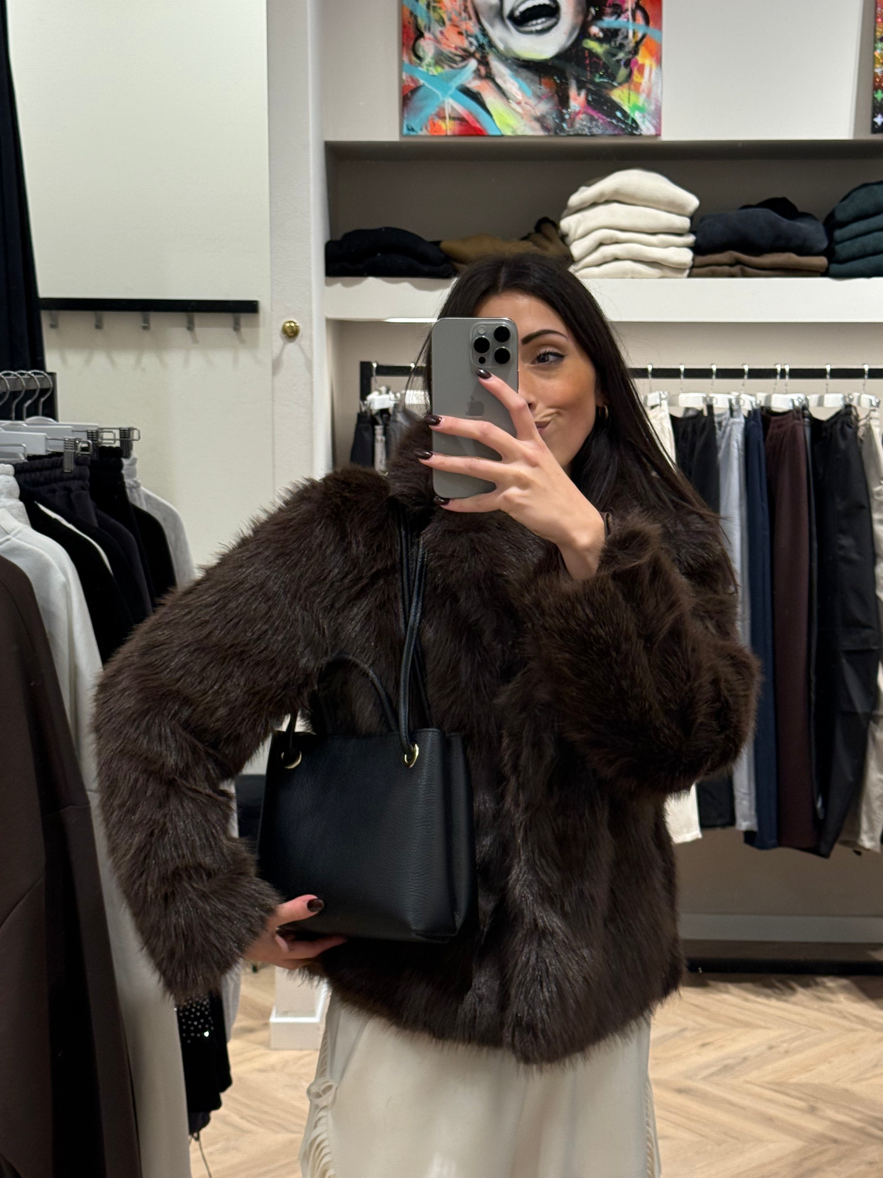 Borsa in vera pelle “3 WAYS”