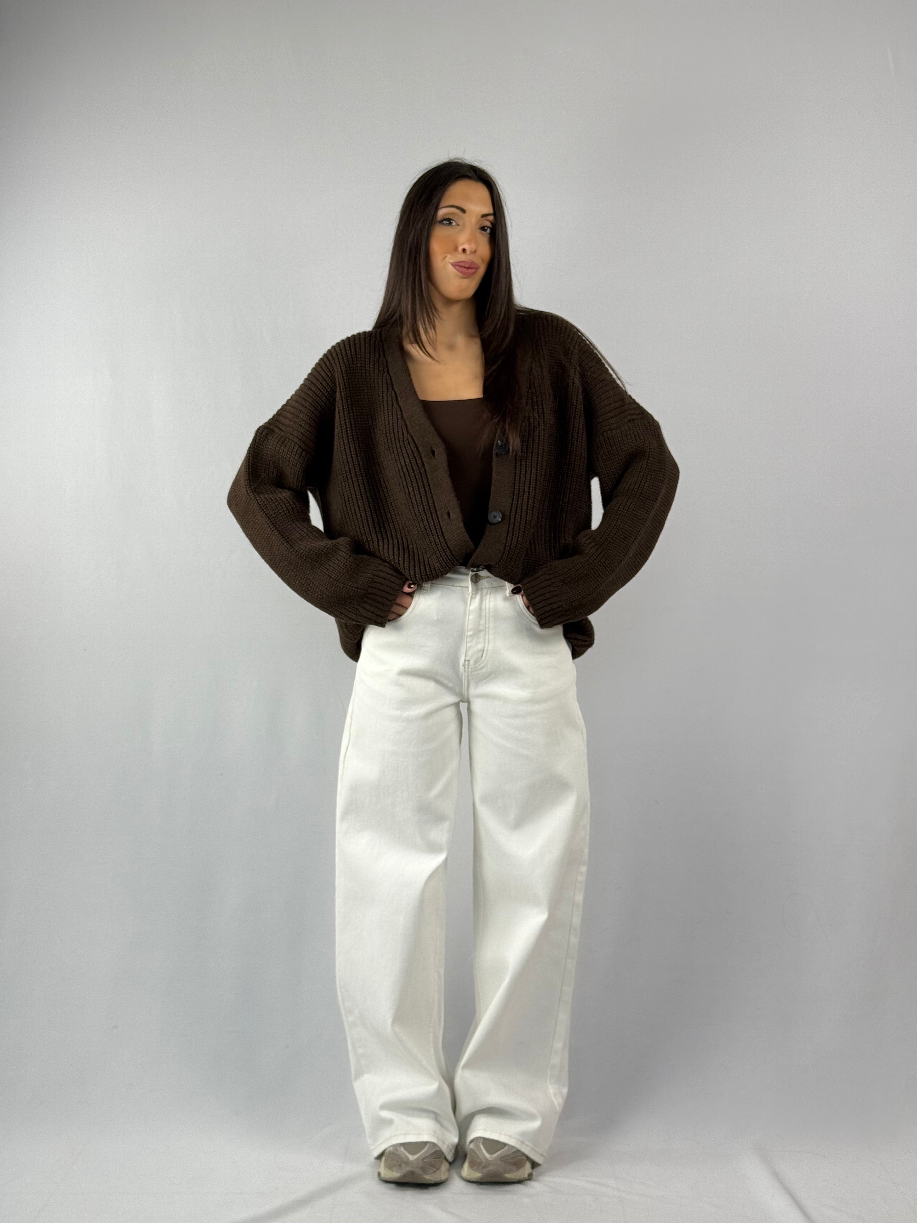 Cardigan Lumina marrone