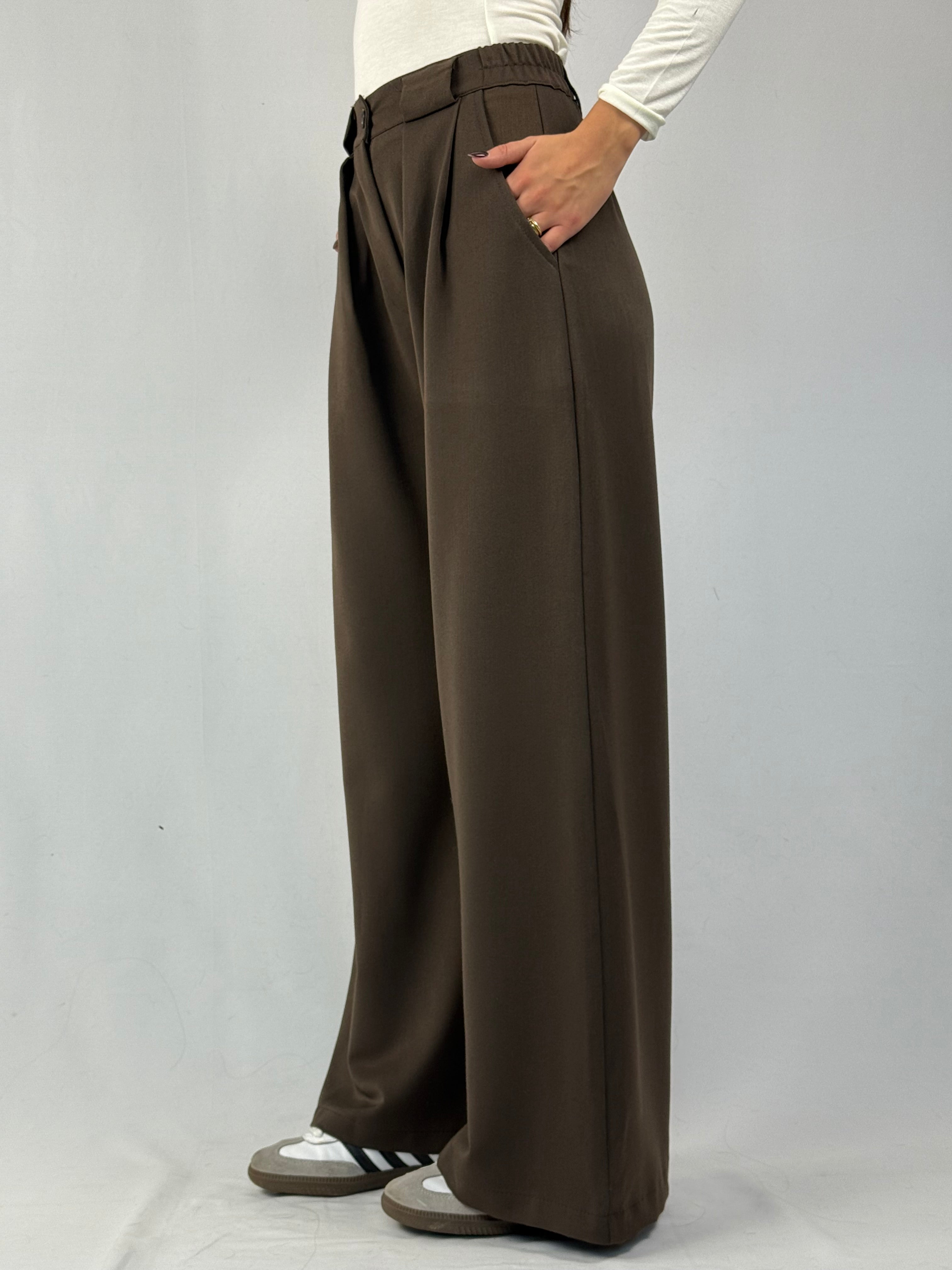 Pantalone pences marrone