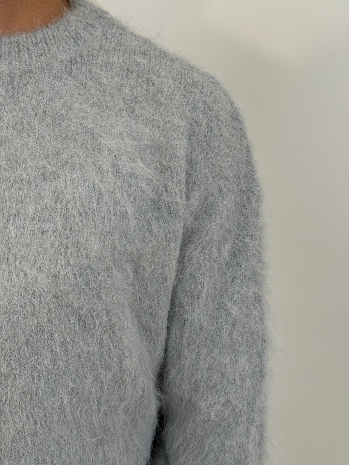 Maglione cropped mohair