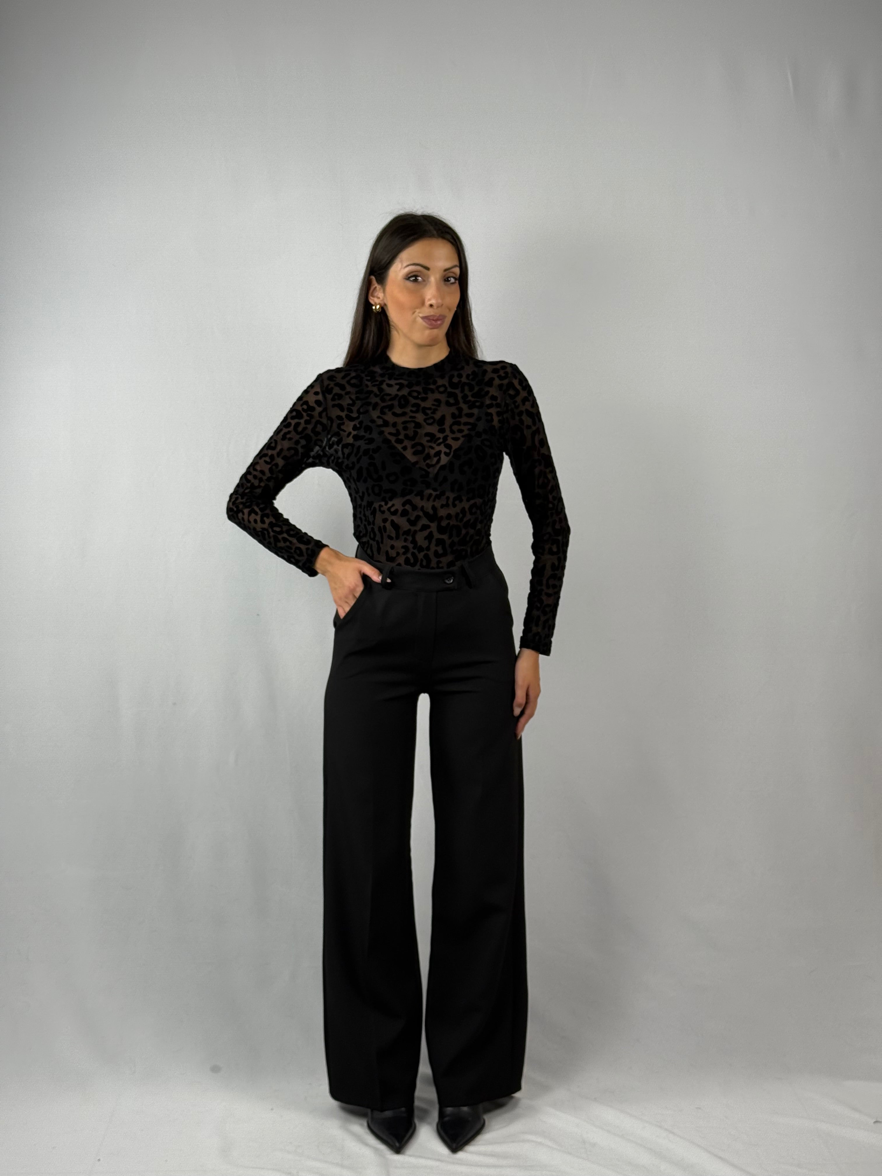 Pantalone elegante nero