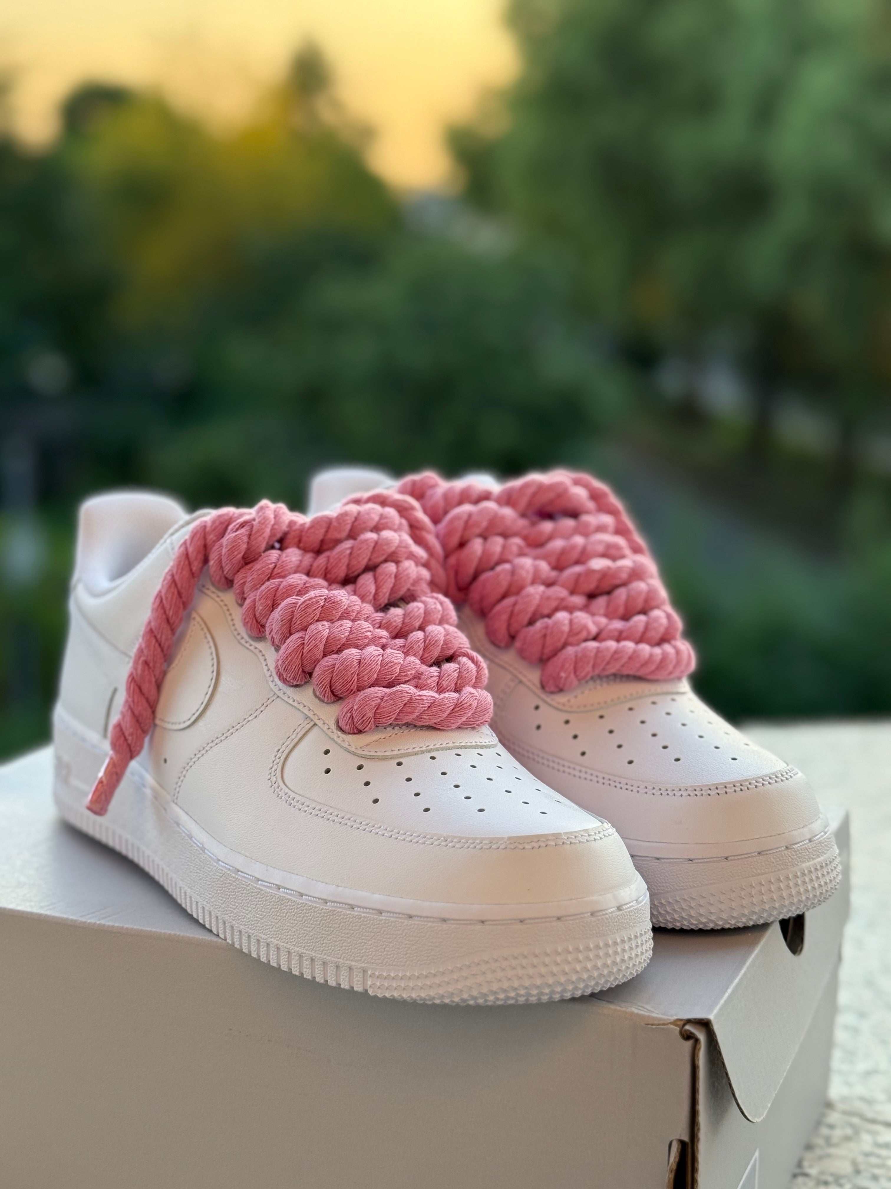 AF1 rope laces rosa