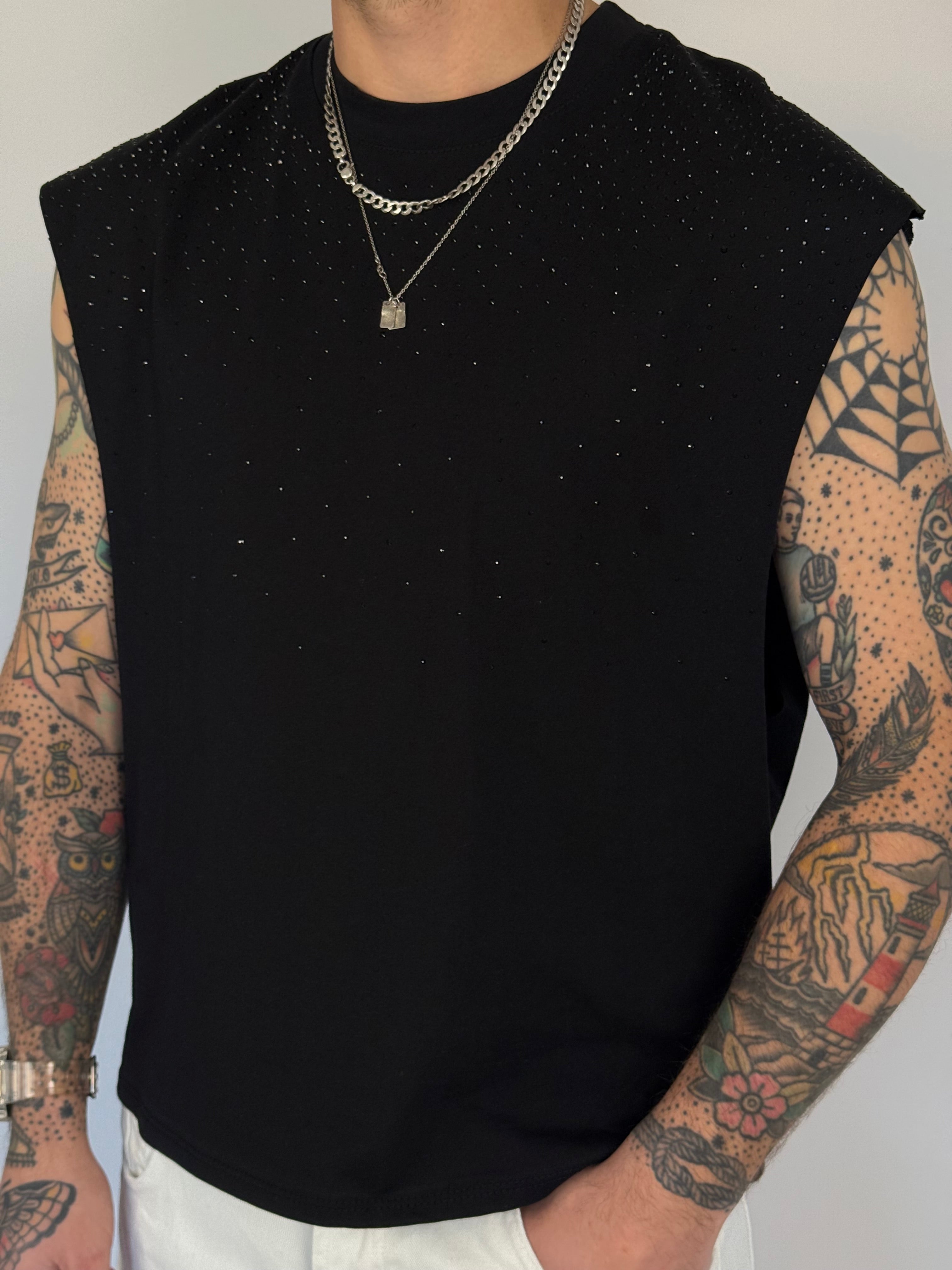 Canotta strass