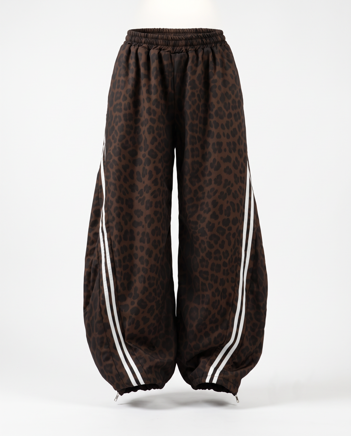 Pantalone balloon leopardato
