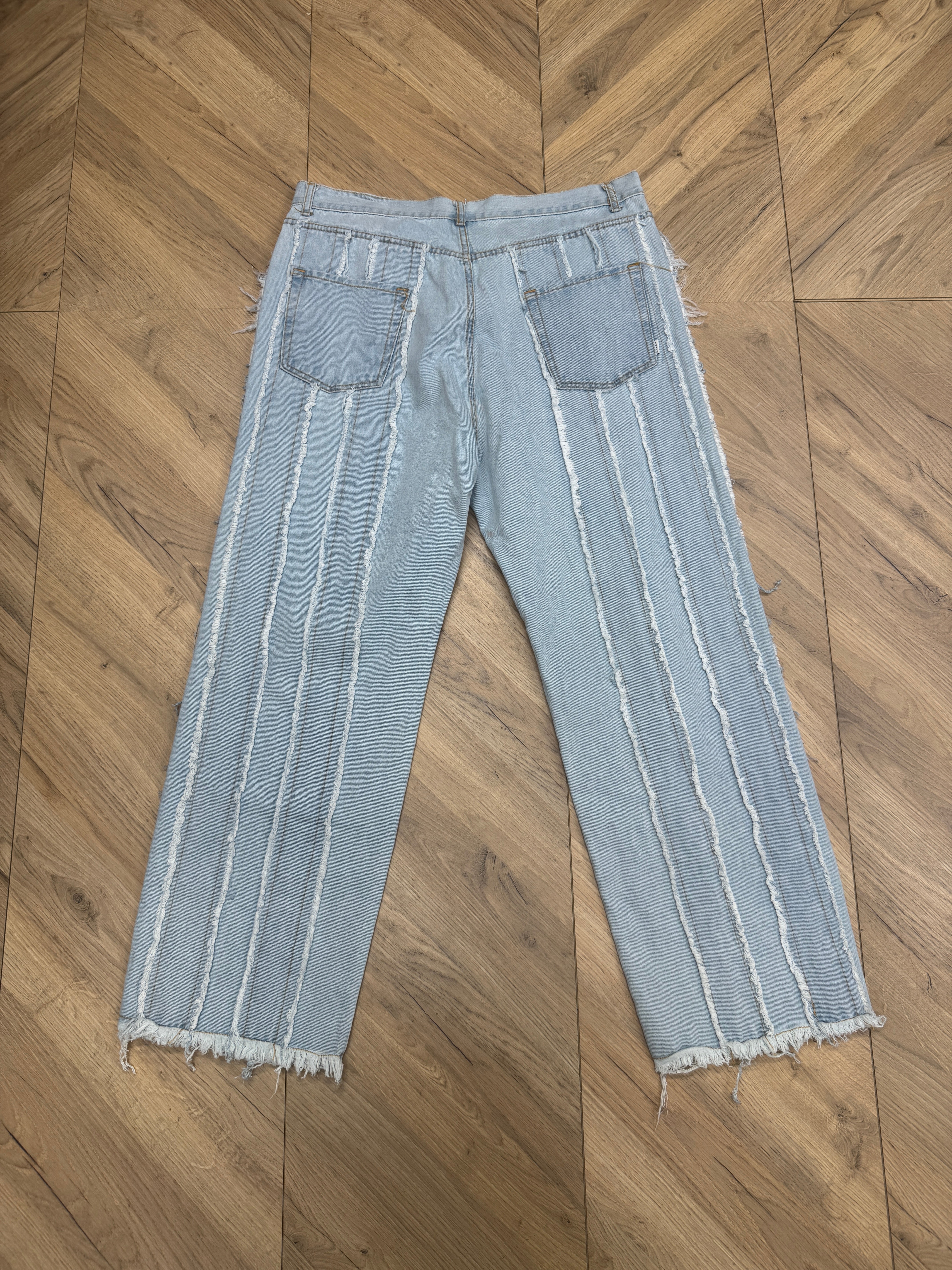 Jeans Baggy ripped chiaro