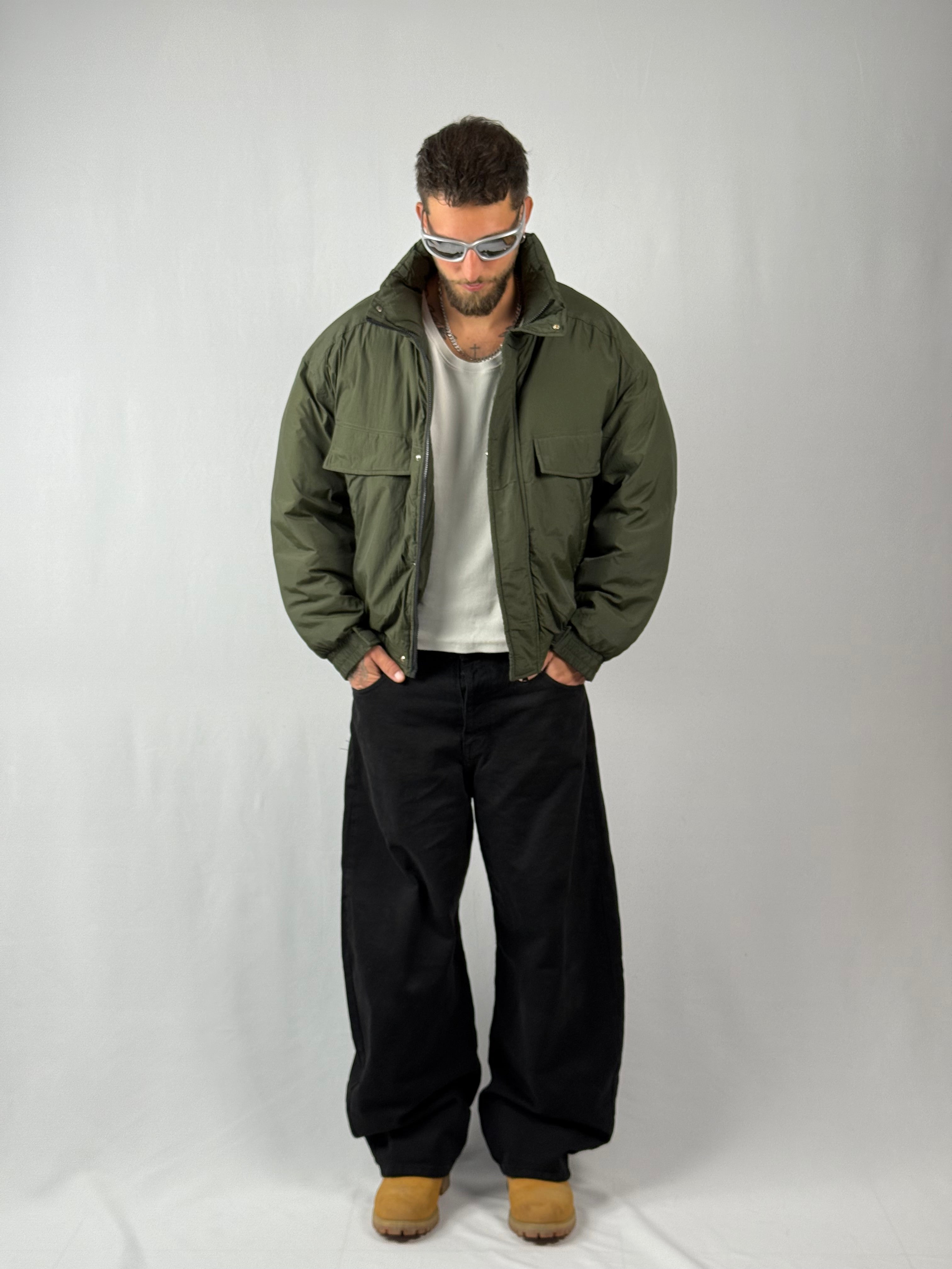 Puffer verde militare