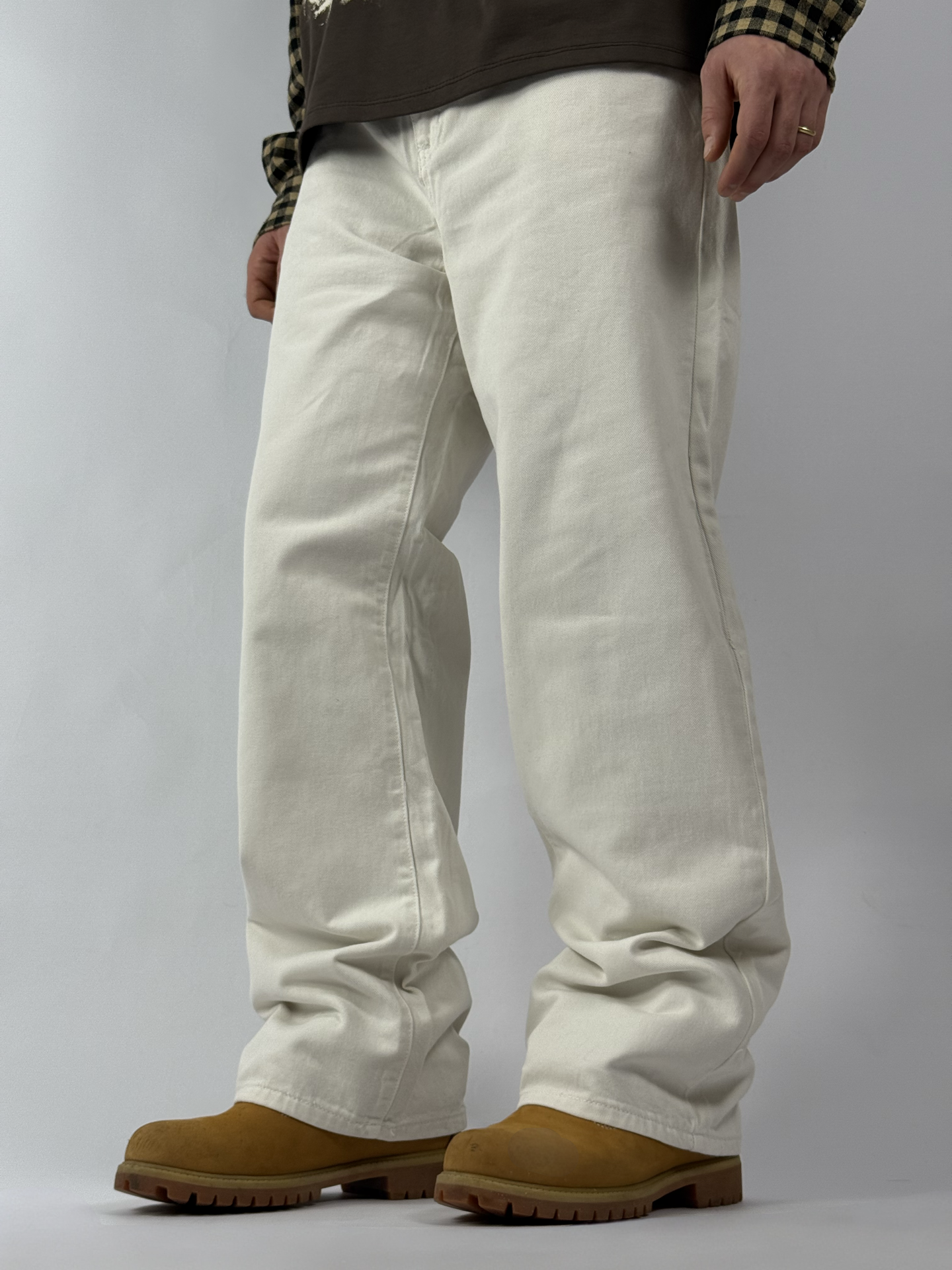 Jeans Baggy white